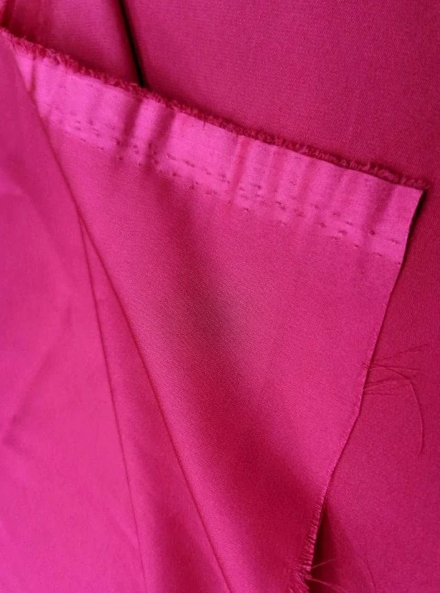 Hot Pink Silky Stretch Satin - Image 5