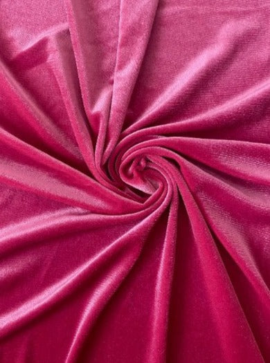 Hot Pink Stretch Velvet - Image 2