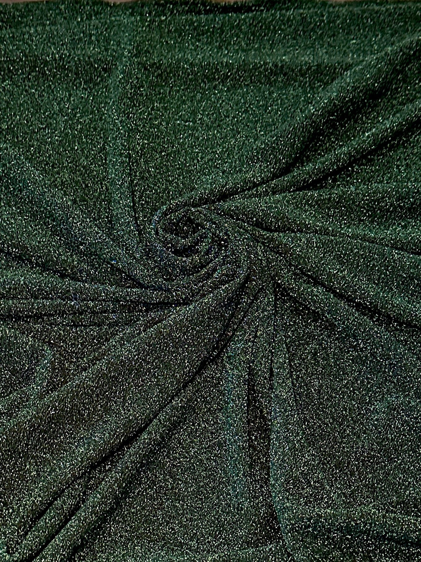 Hunter Green Glitter Lurex Jersey - Image 4