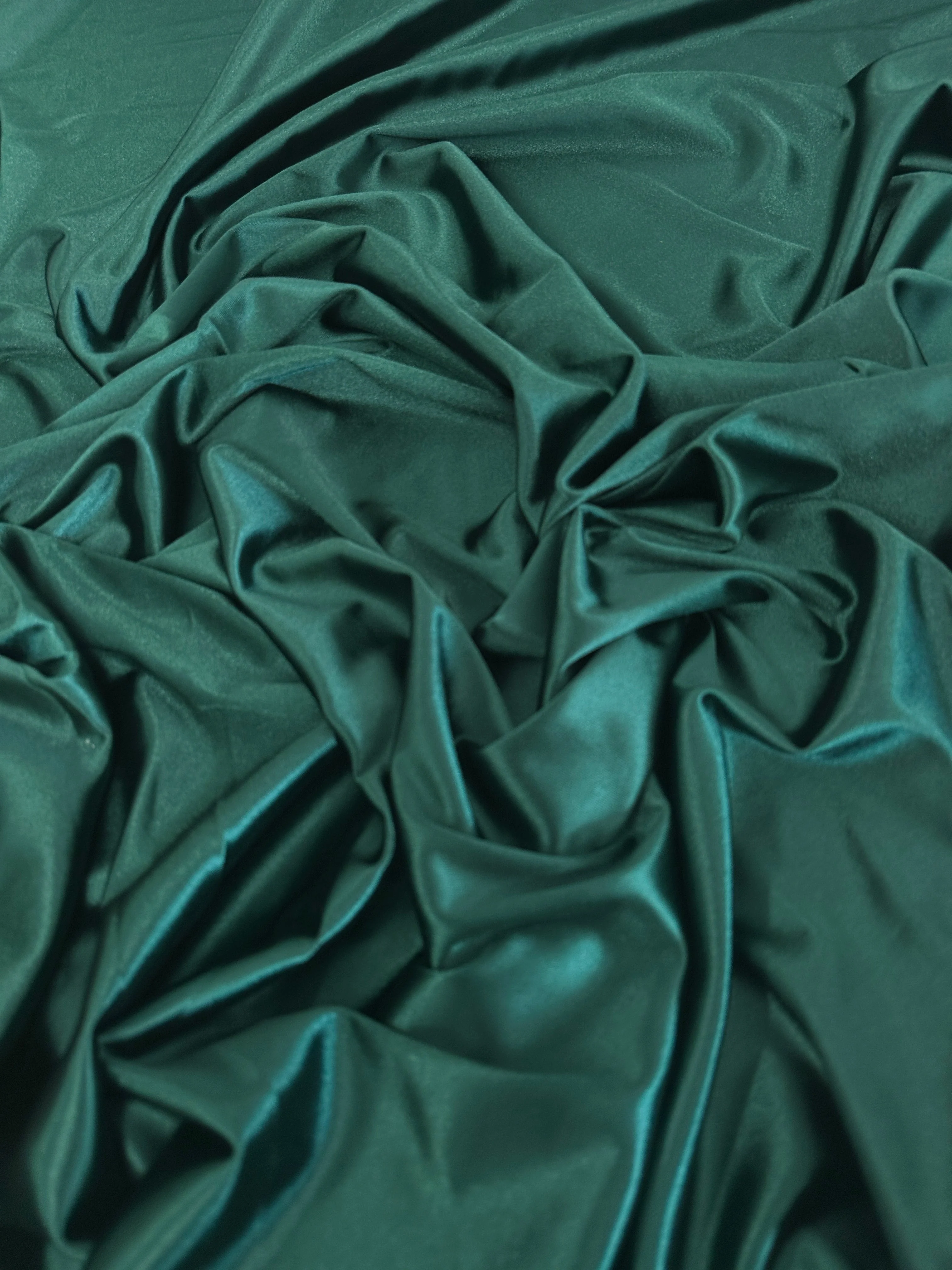 Hunter Green Shiny Nylon Spandex - Image 10