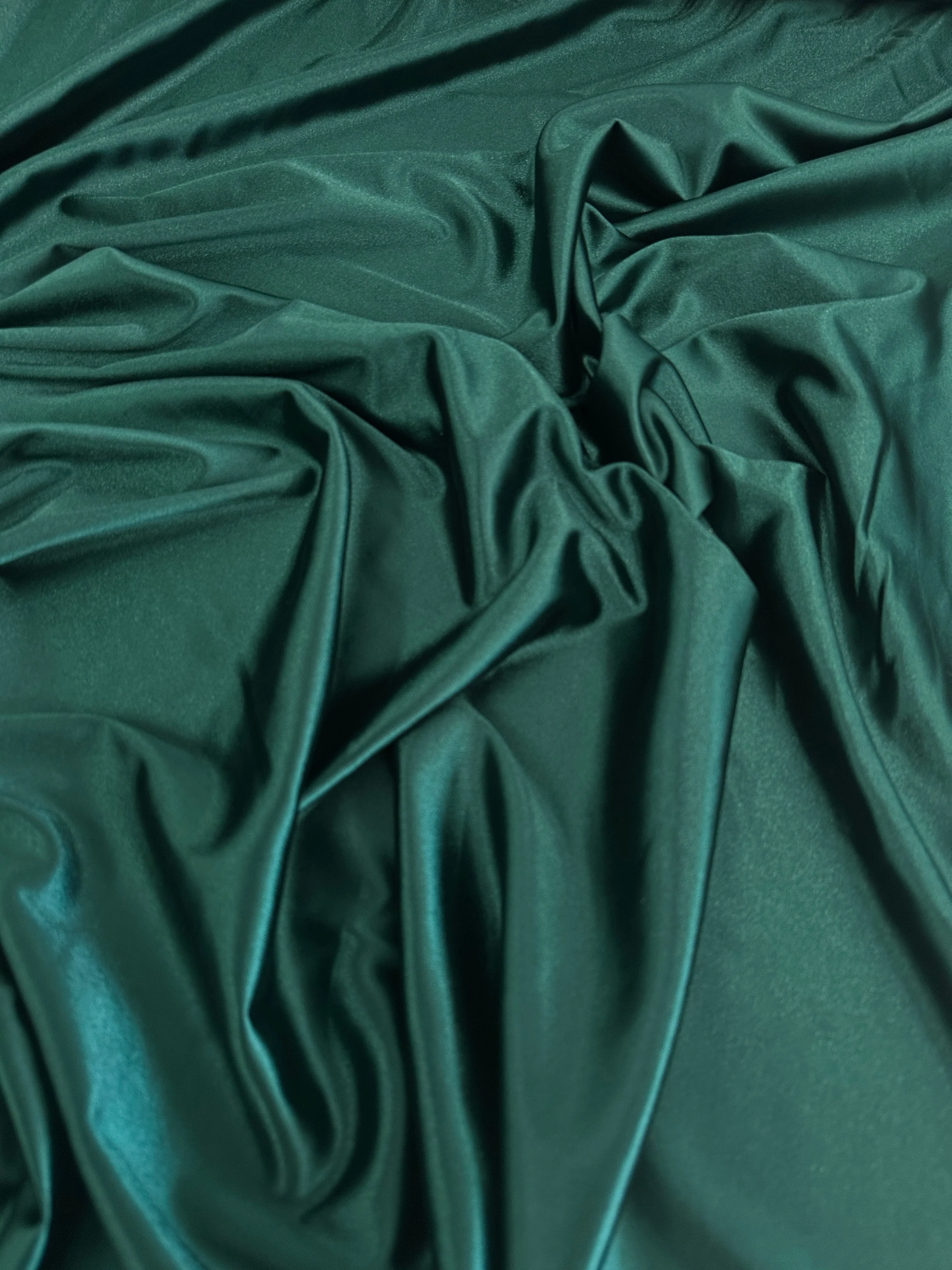 Hunter Green Shiny Nylon Spandex - Image 6