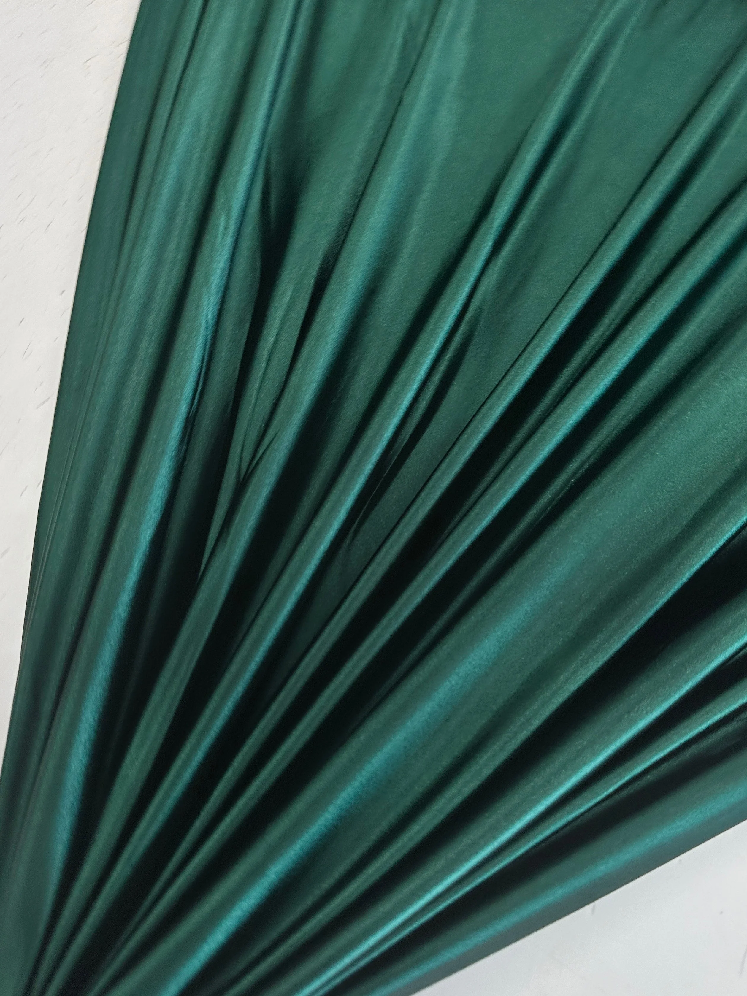 Hunter Green Shiny Nylon Spandex - Image 9