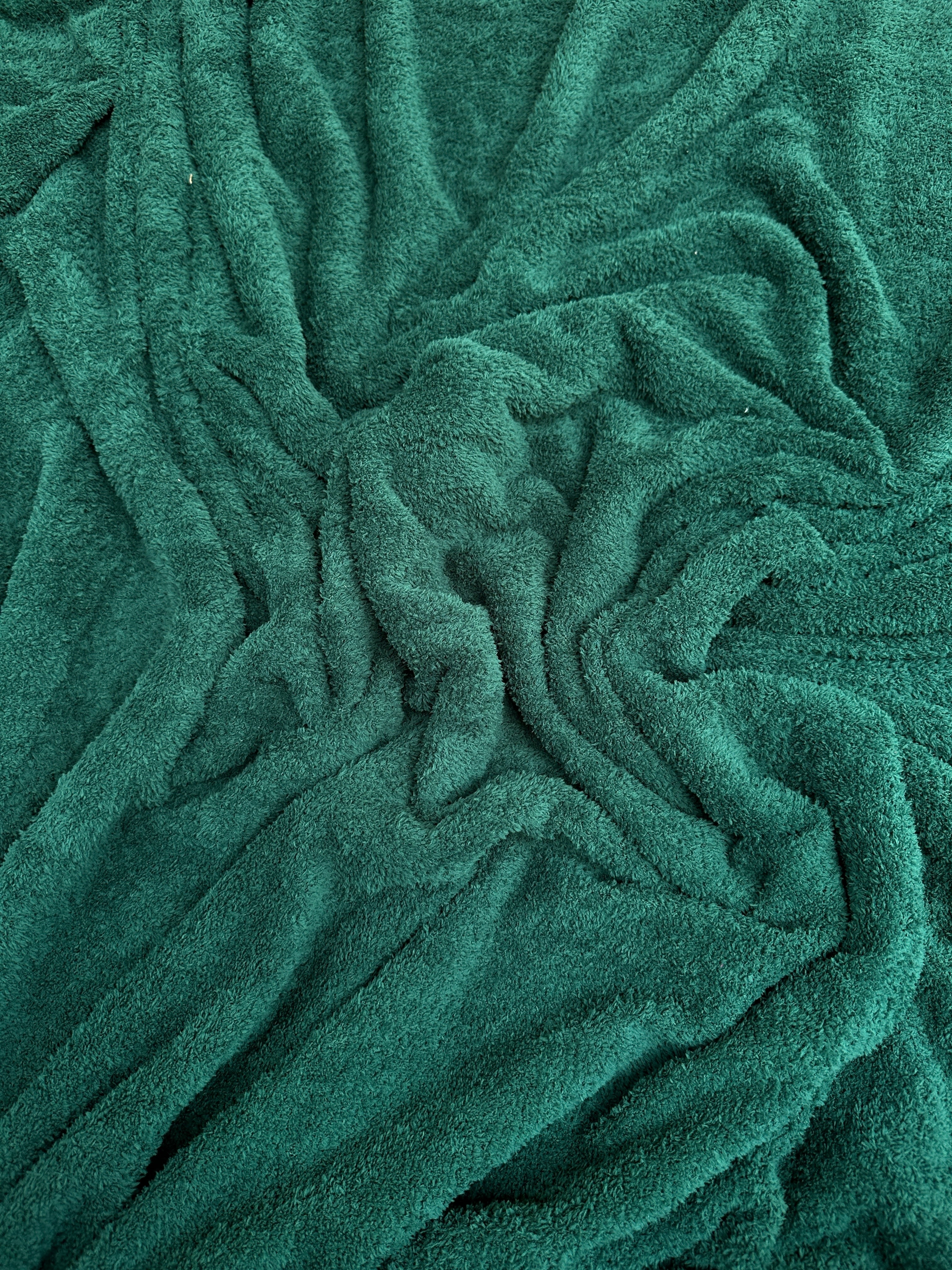 Hunter Green Terry Cloth Knit - Image 7