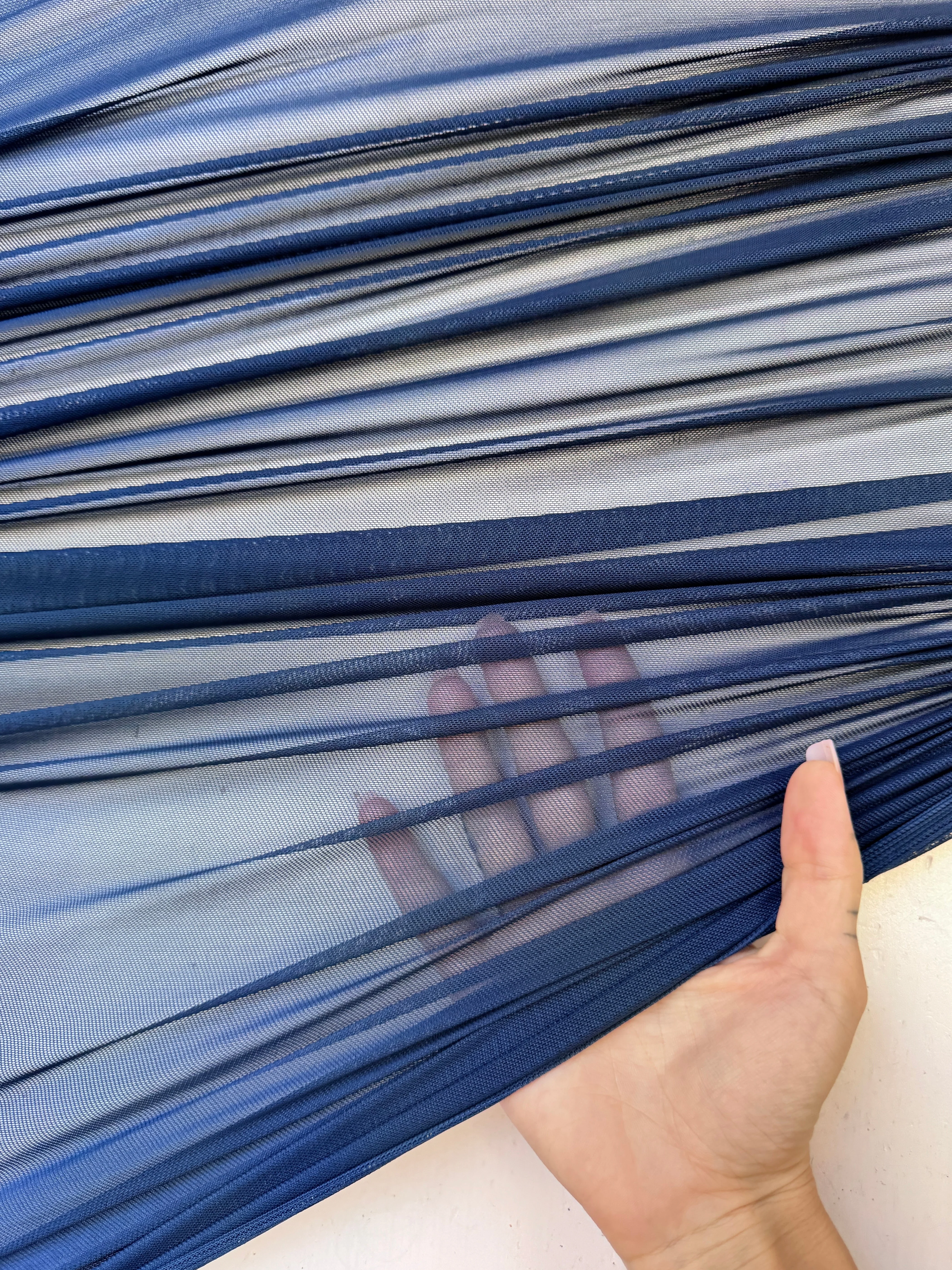 Indigo Blue 4 Way Stretch Power Mesh