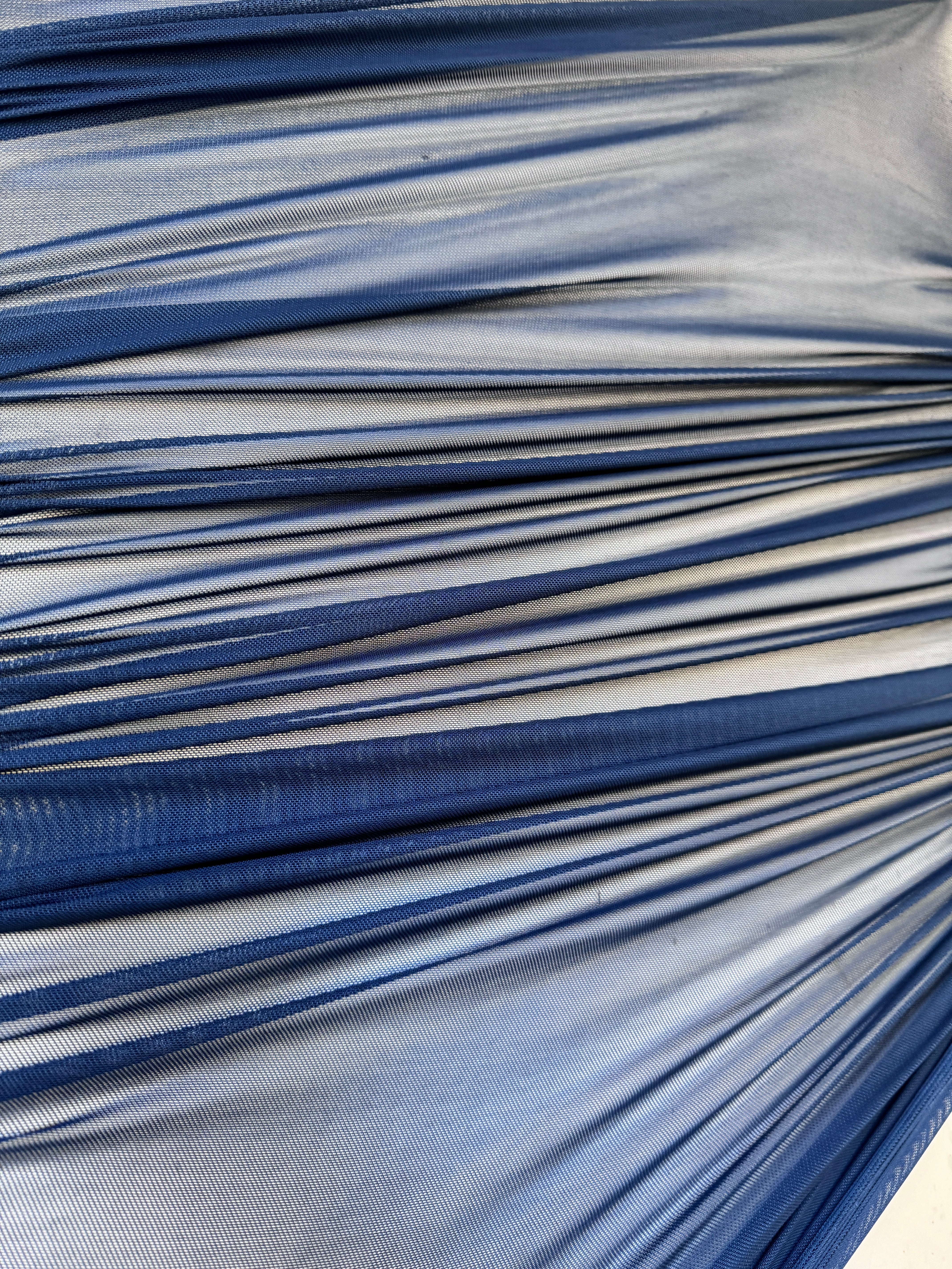 Indigo Blue 4 Way Stretch Power Mesh - Image 3