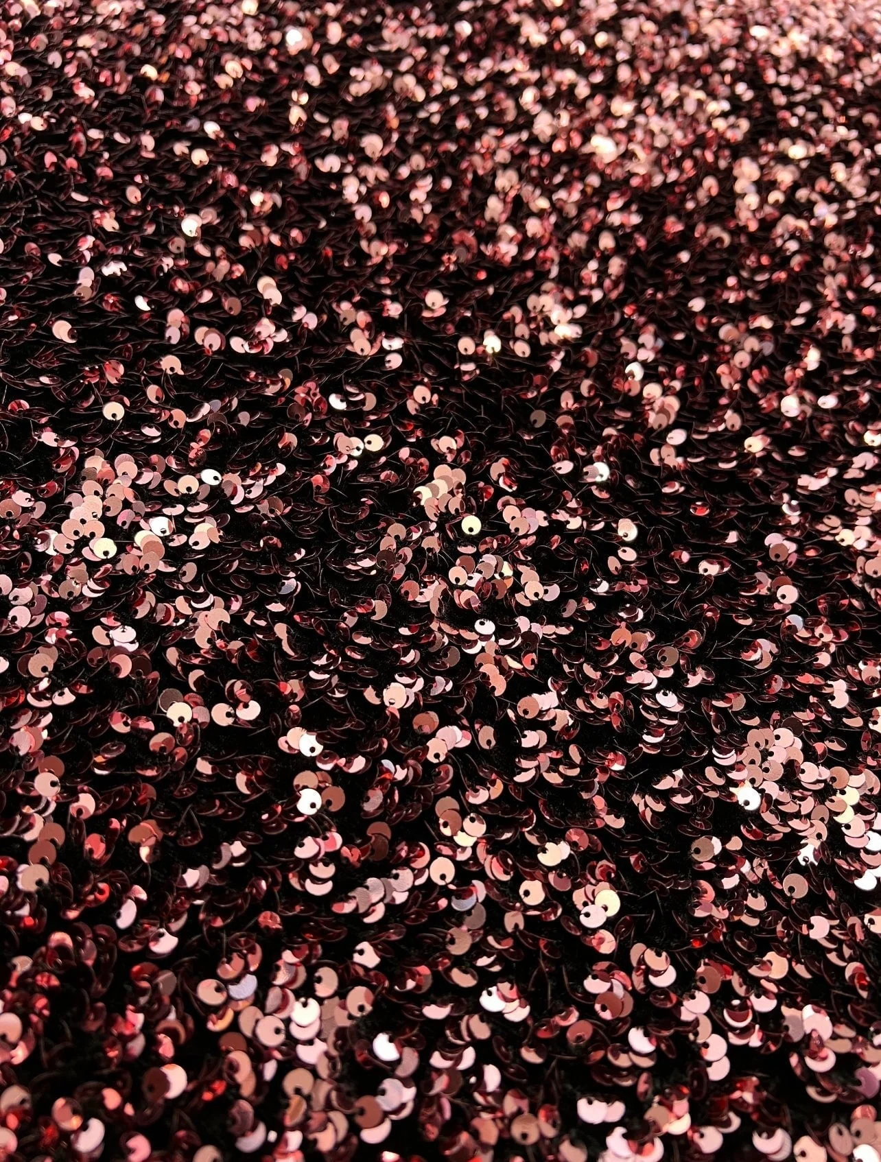 Iridescent Burgundy Sequin on Velvet - Image 8