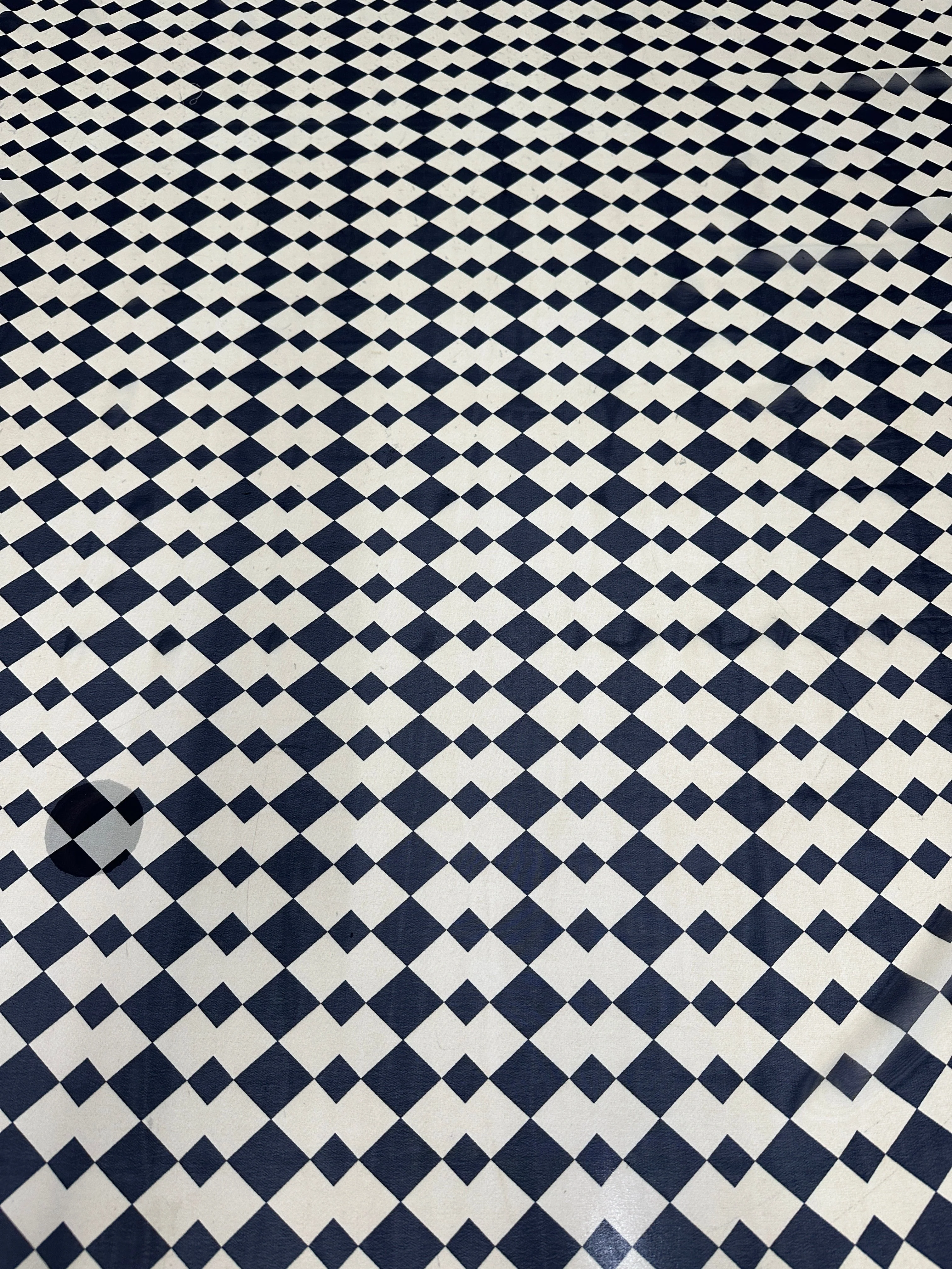 Ivory Black Checkers Viscose Chiffon - Image 6