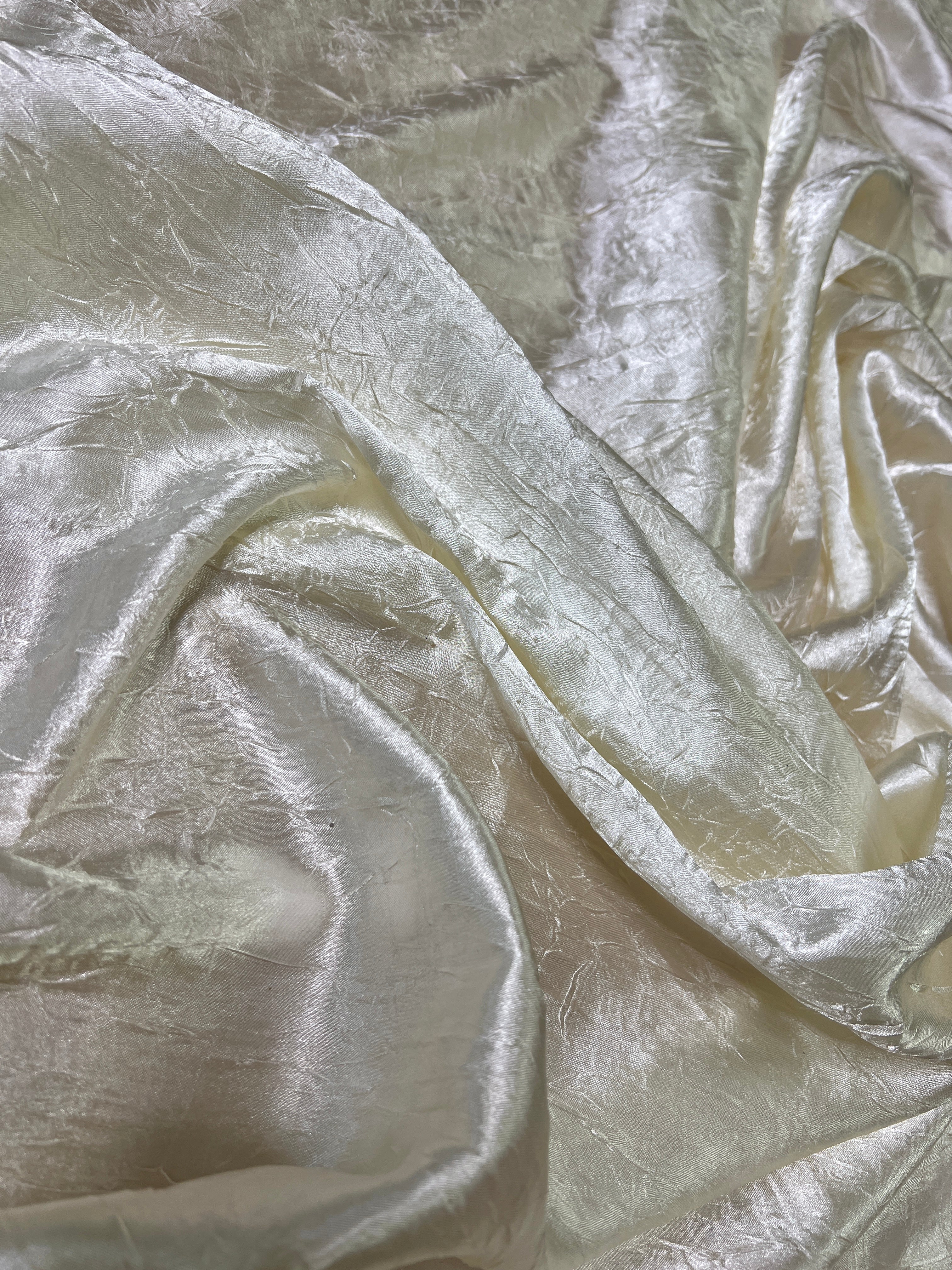 Ivory Crinkle Satin - Image 7