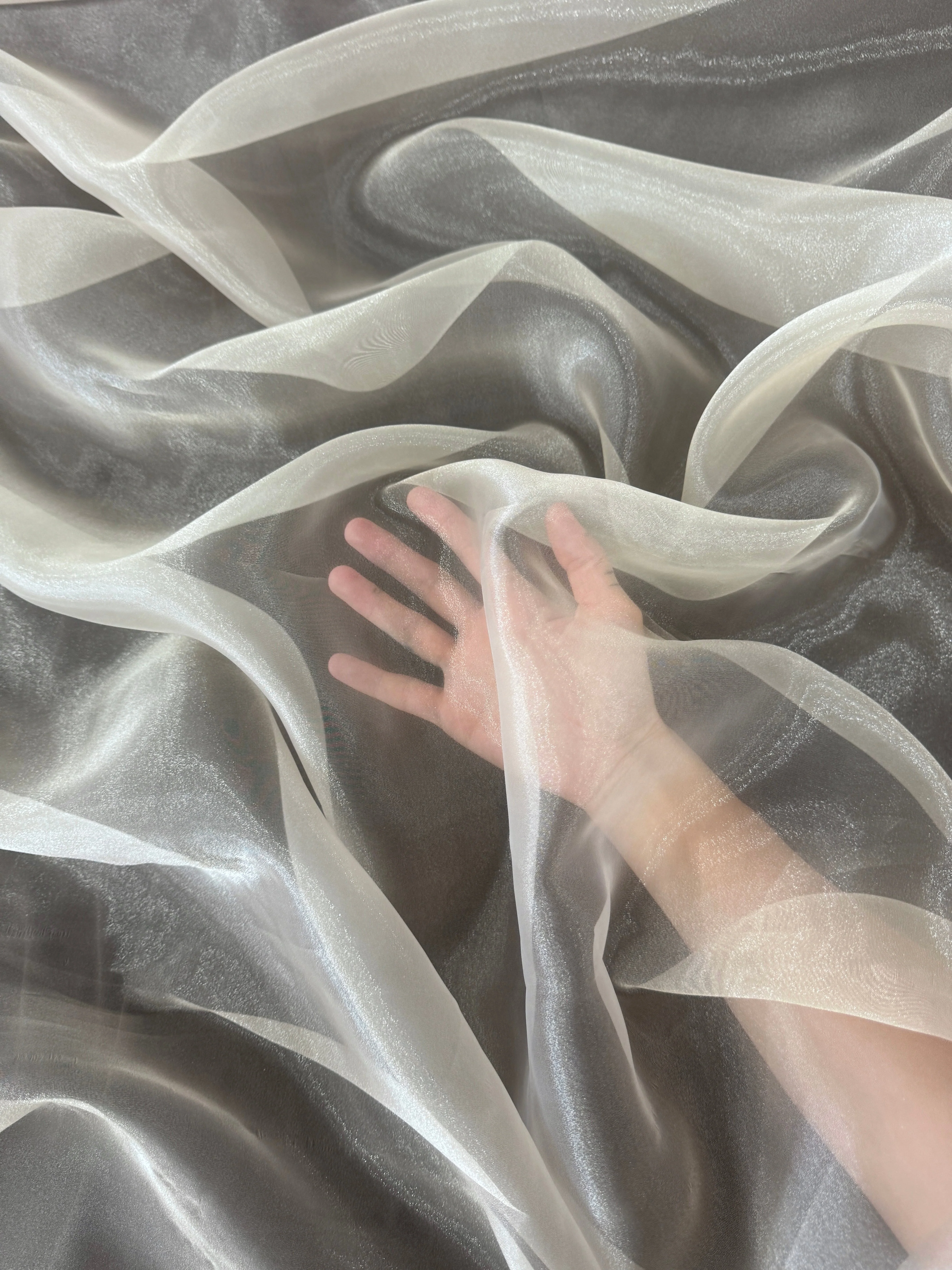 Ivory Crystal Organza - Image 10