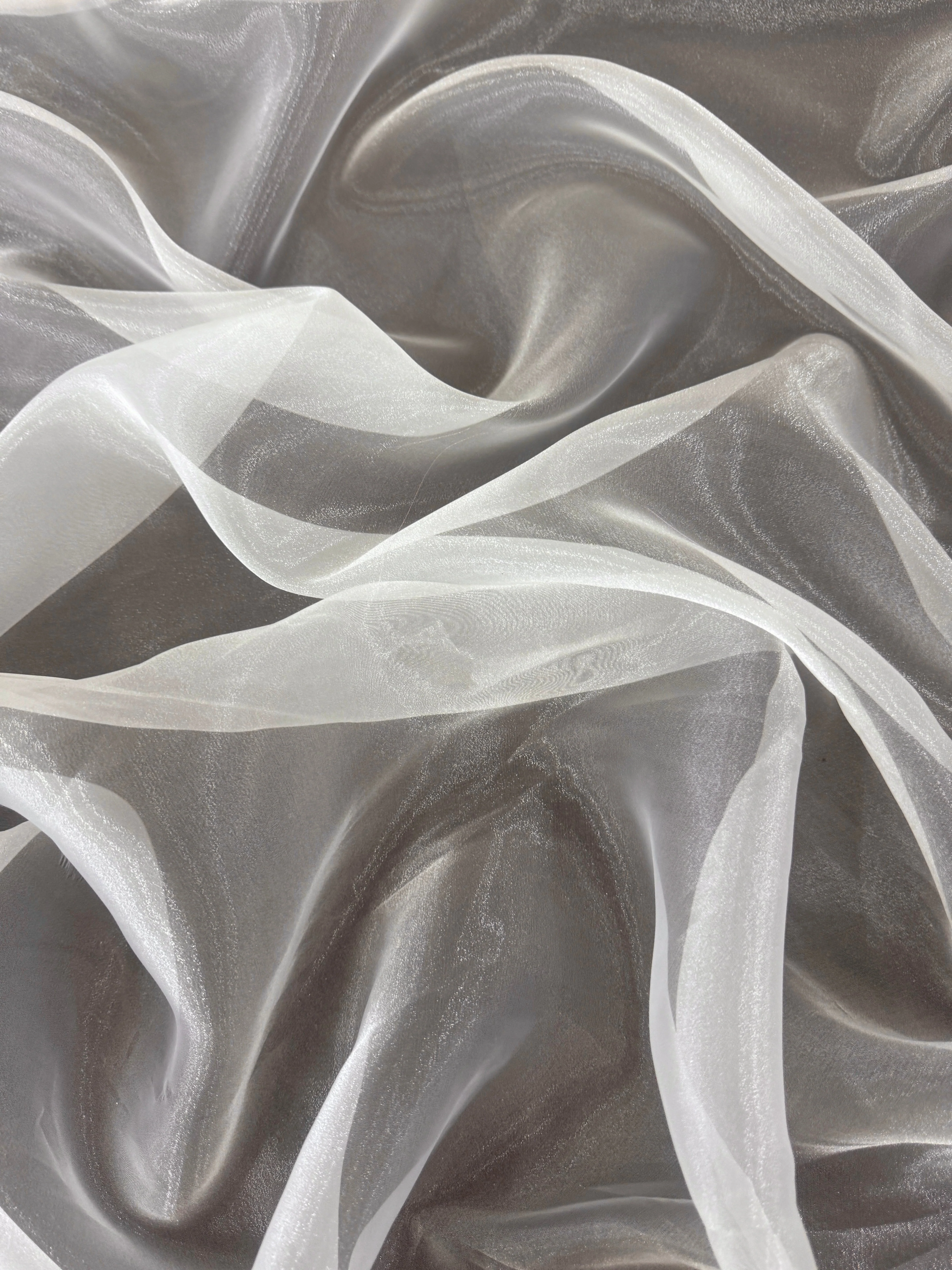 Ivory Crystal Organza - Image 3