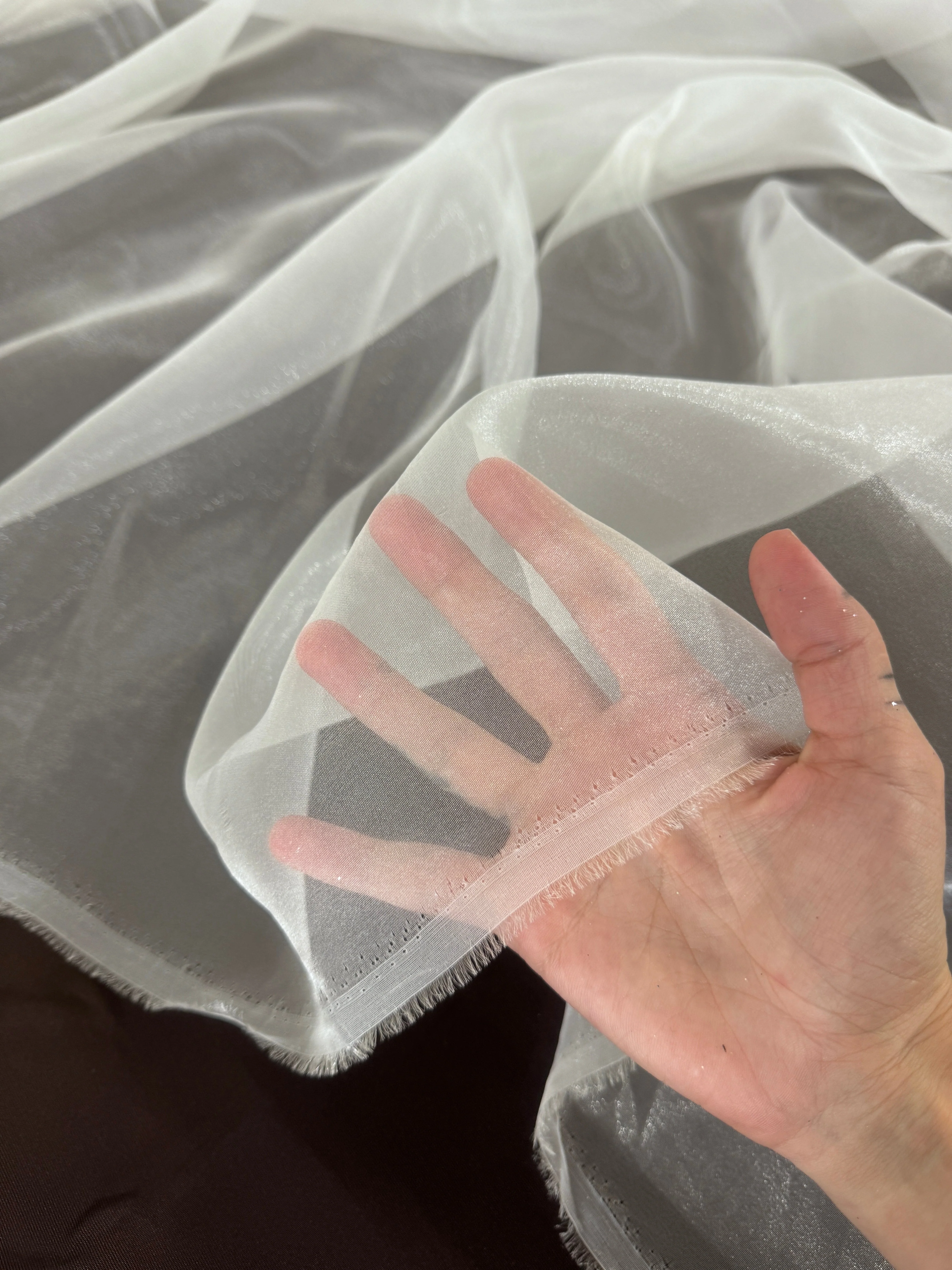 Ivory Crystal Organza - Image 6