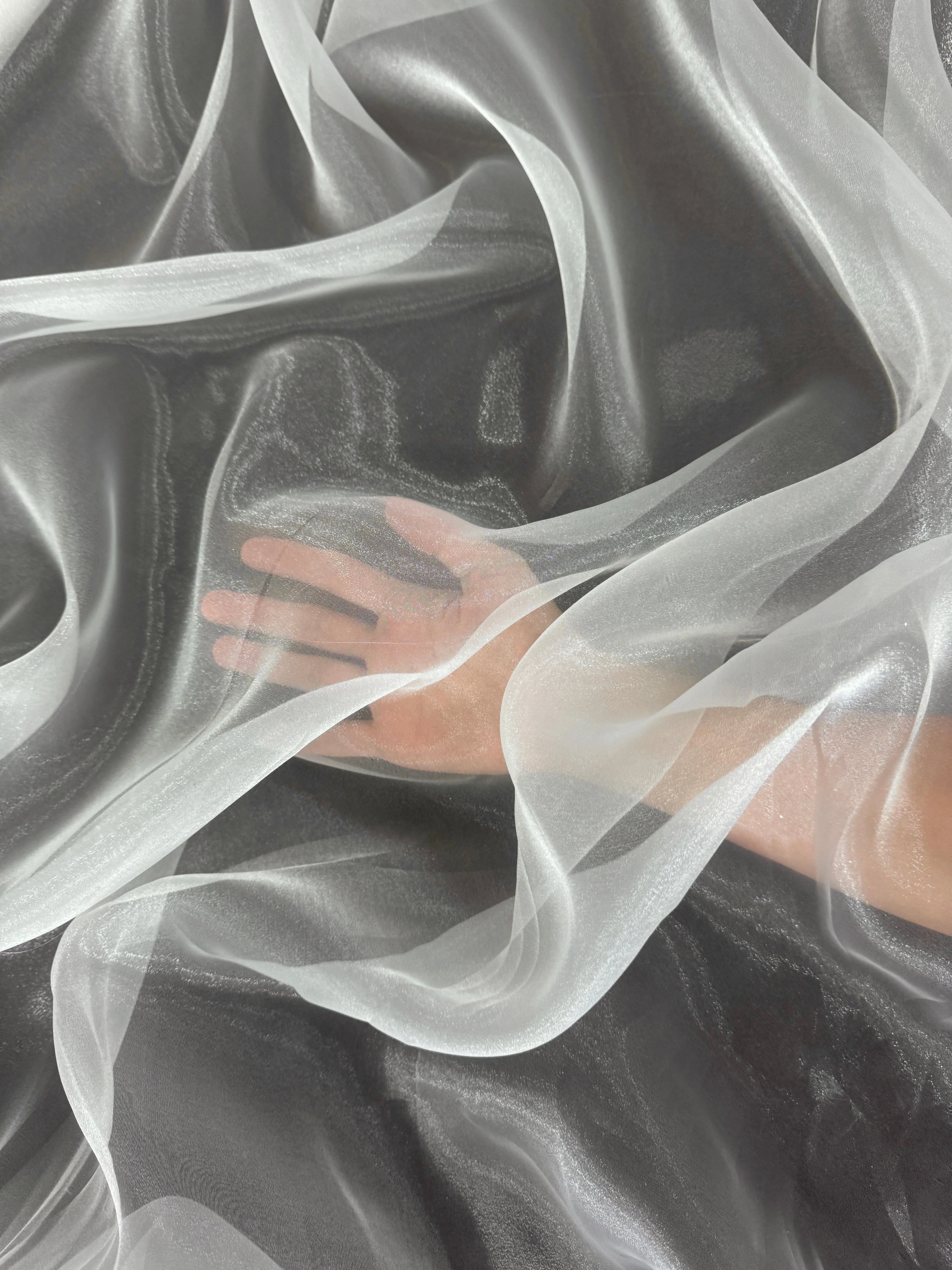 Ivory Crystal Organza - Image 9