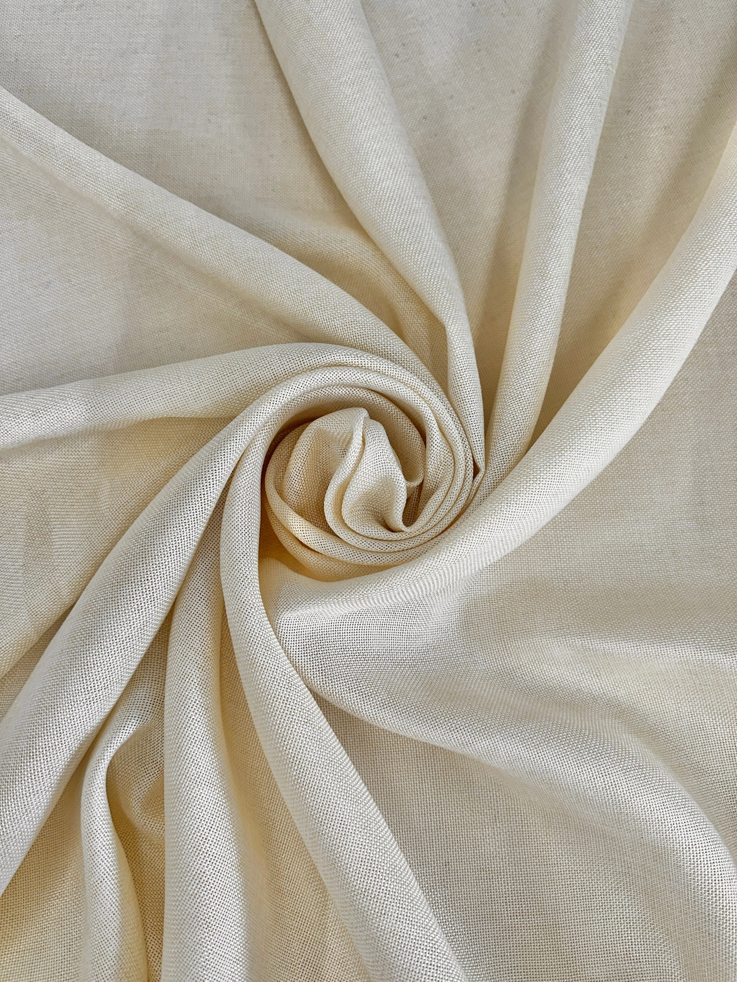Ivory Faux Linen