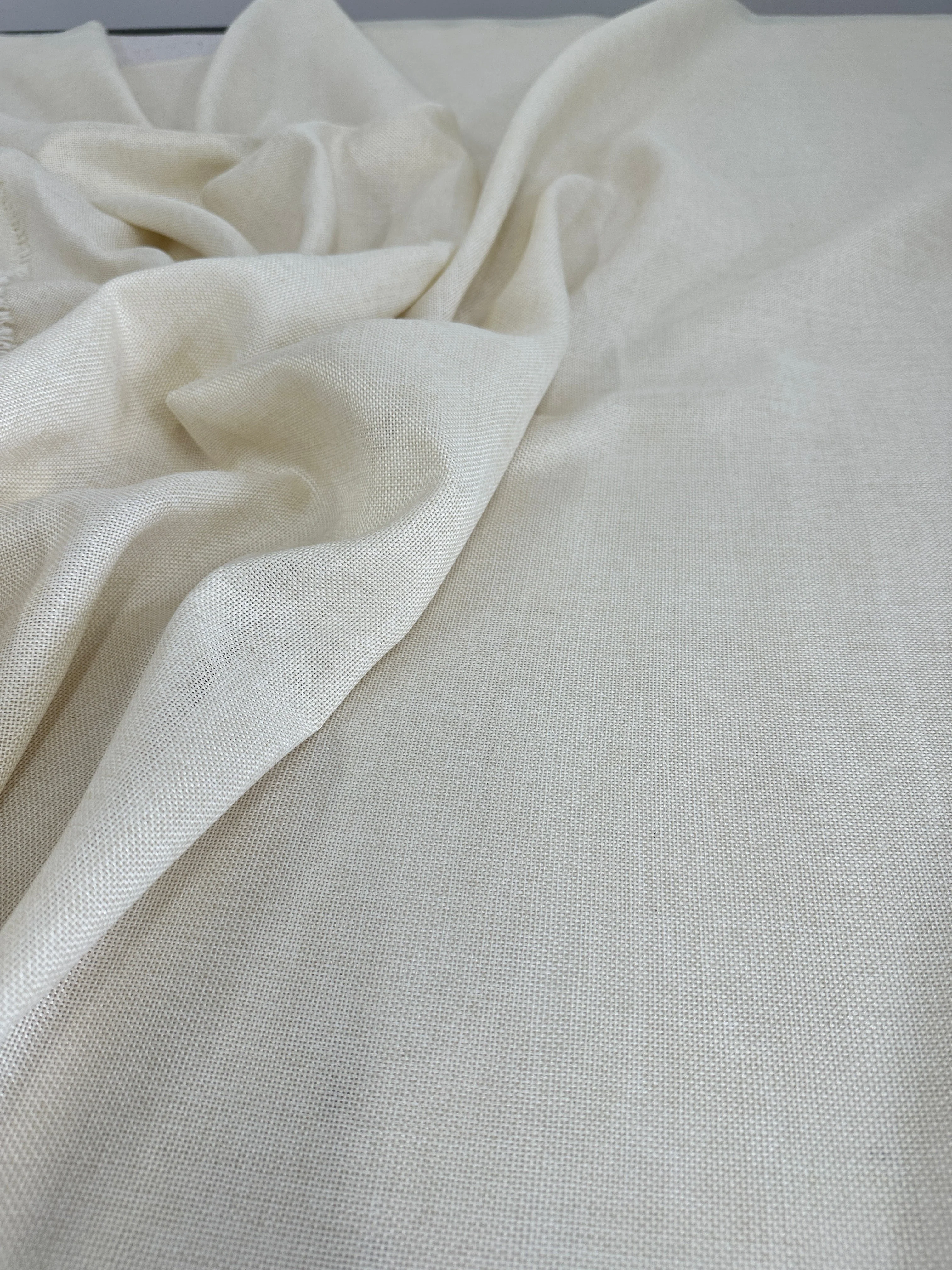 Ivory Faux Linen - Image 7