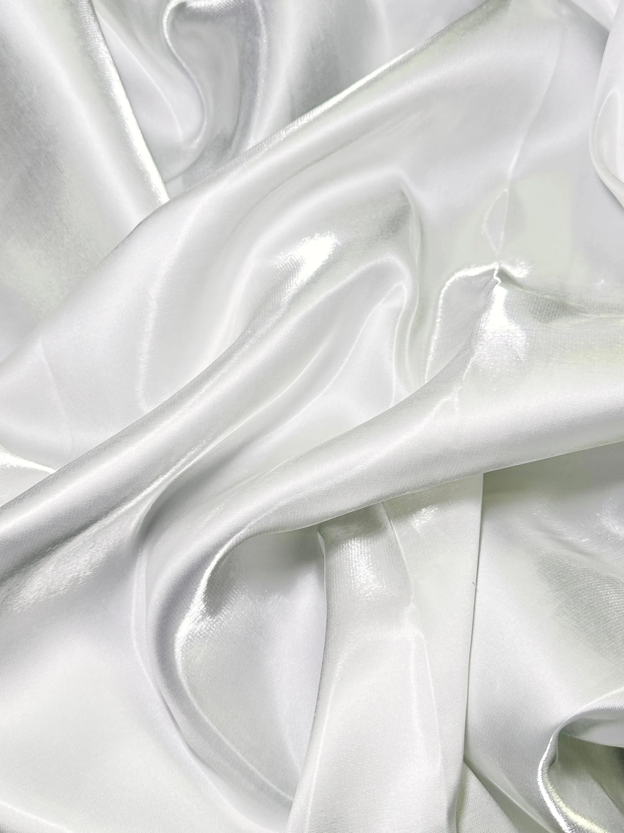 Ivory Liquid Bridal Satin - Image 5