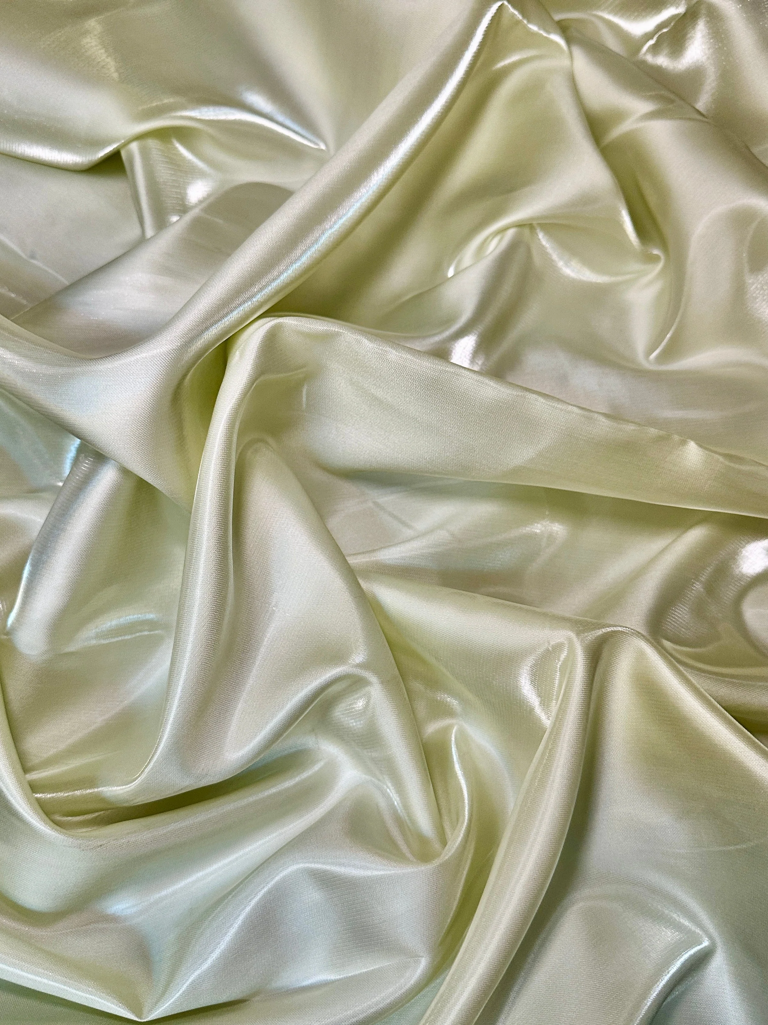 Ivory Pearl Liquid Bridal Satin - Image 3