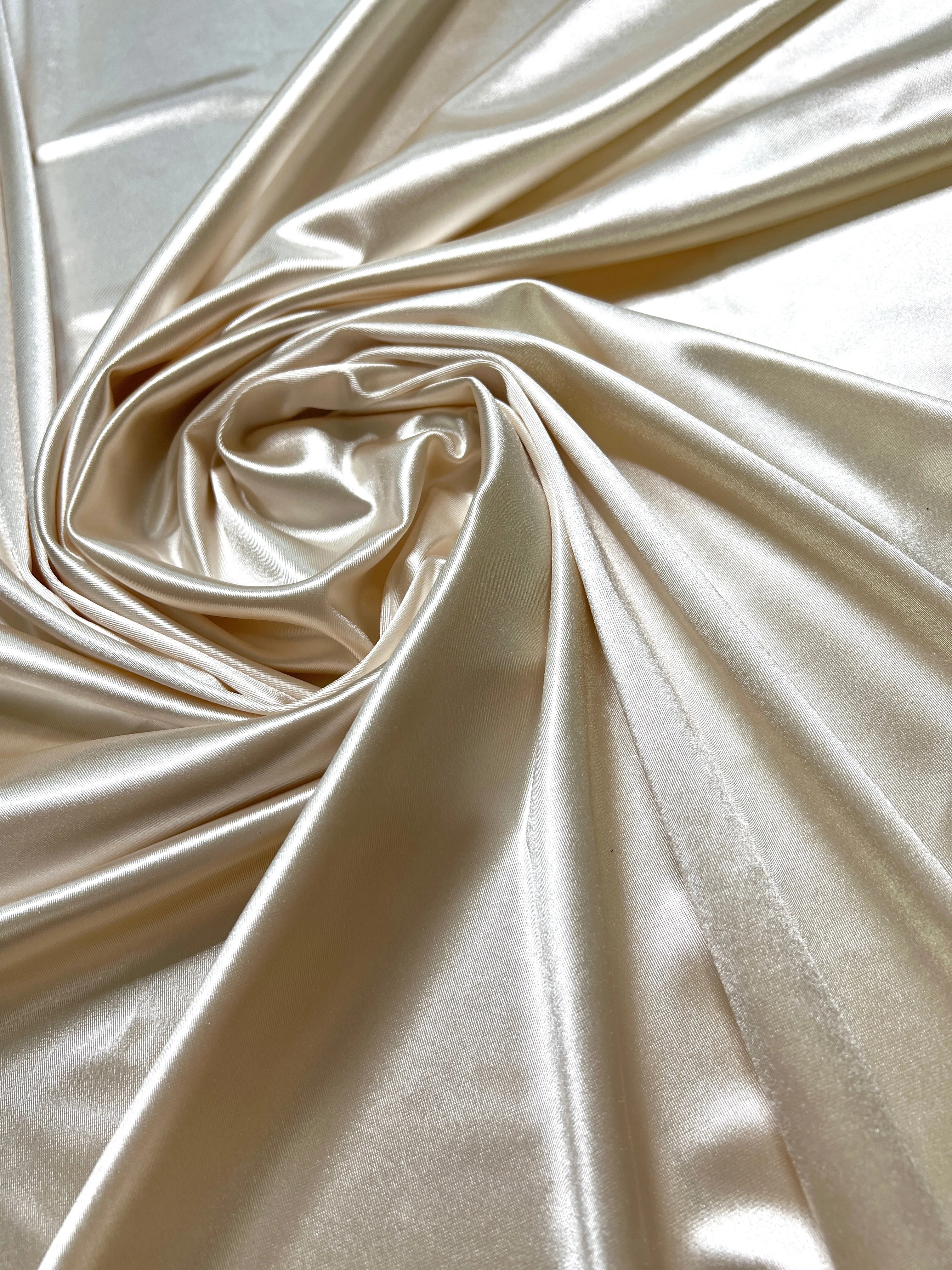 Ivory Shiny Nylon Spandex - Image 3