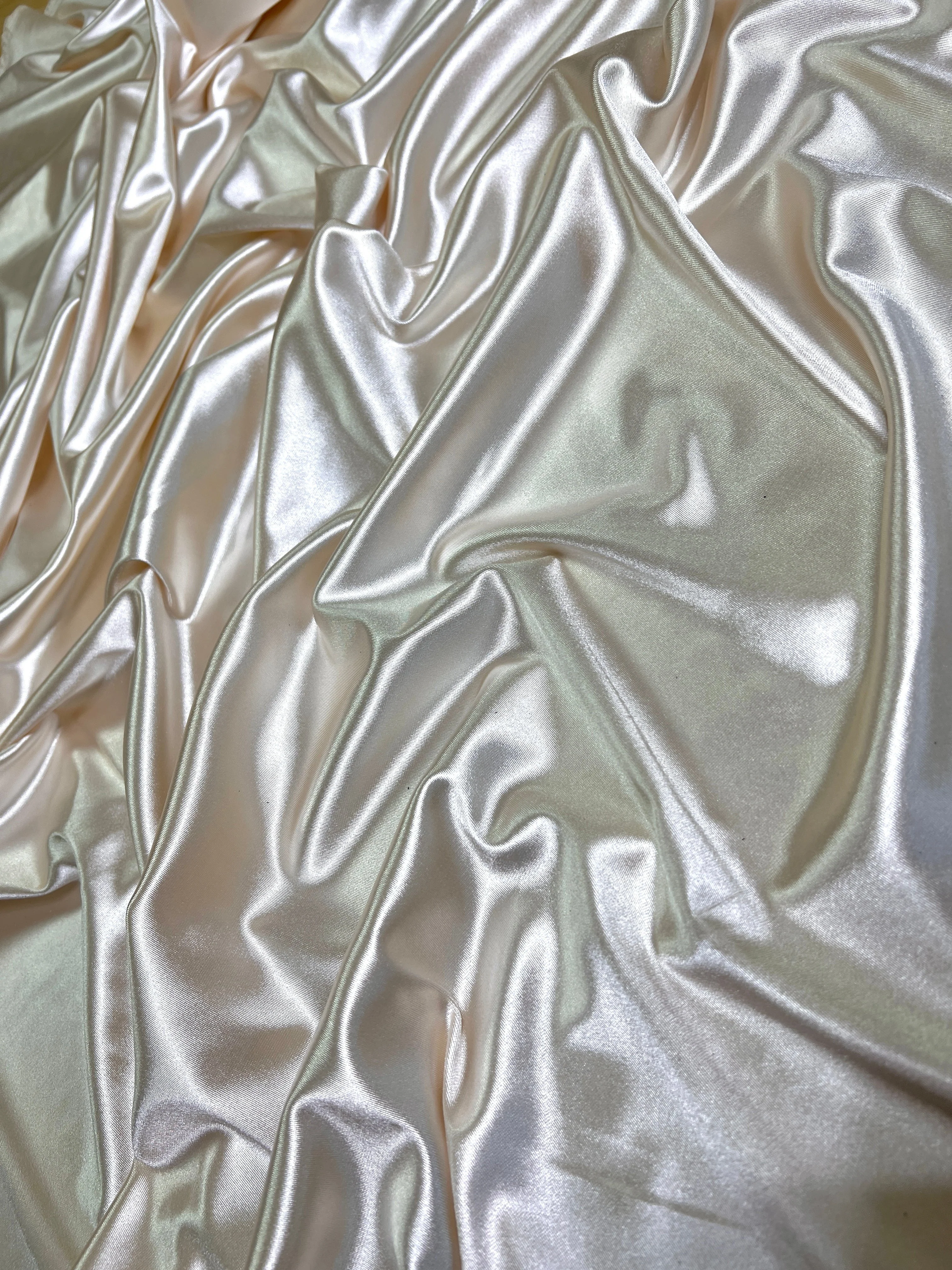 Ivory Shiny Nylon Spandex - Image 4