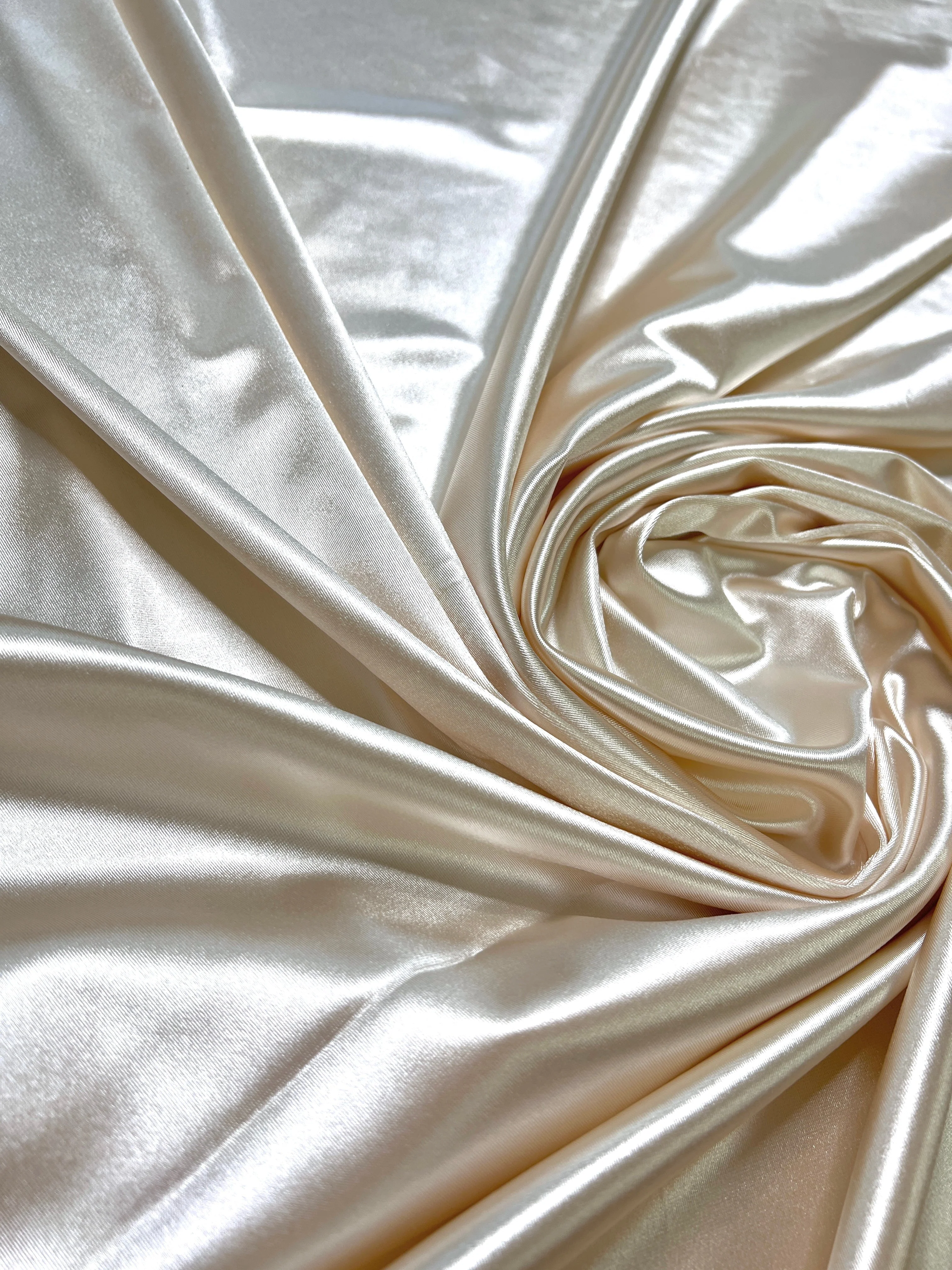 Ivory Shiny Nylon Spandex - Image 5