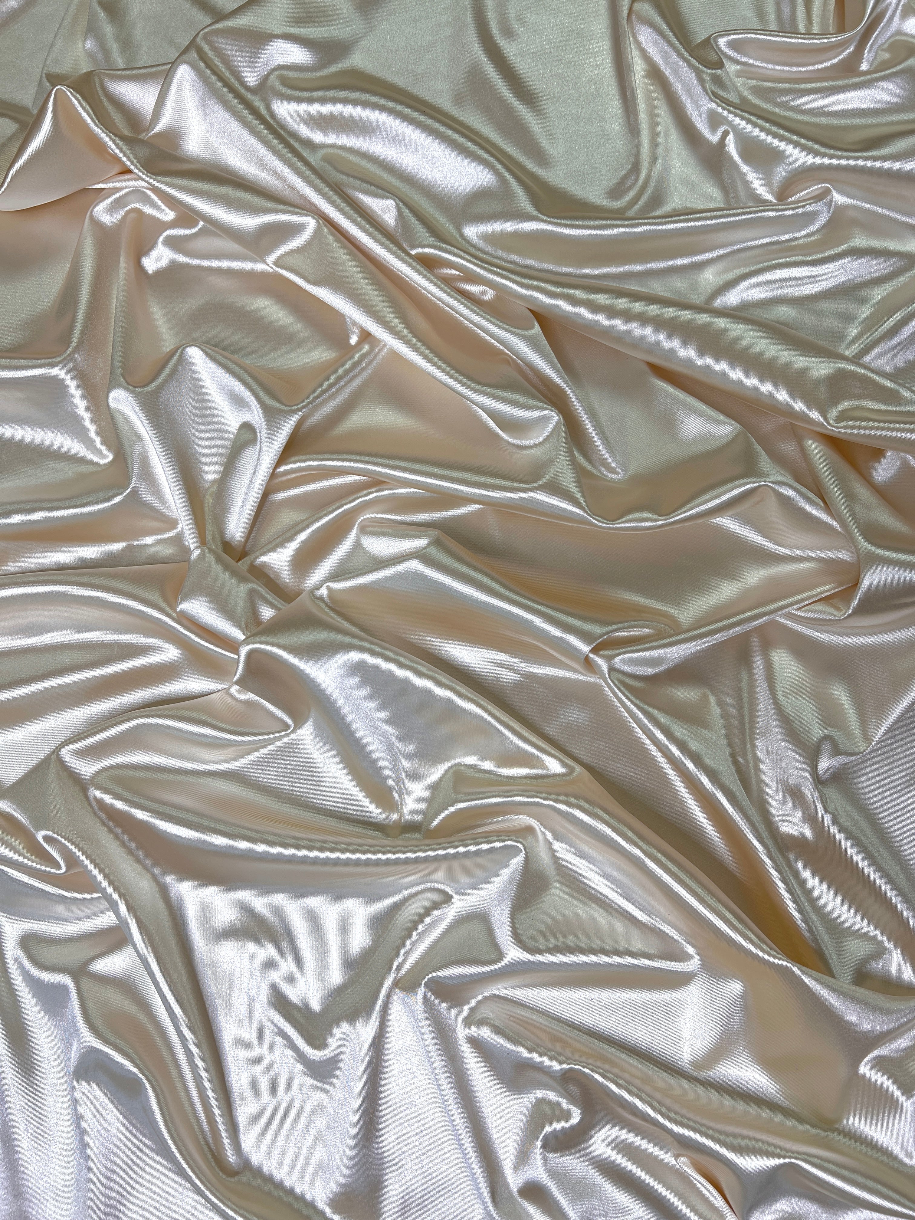 Ivory Shiny Nylon Spandex - Image 6