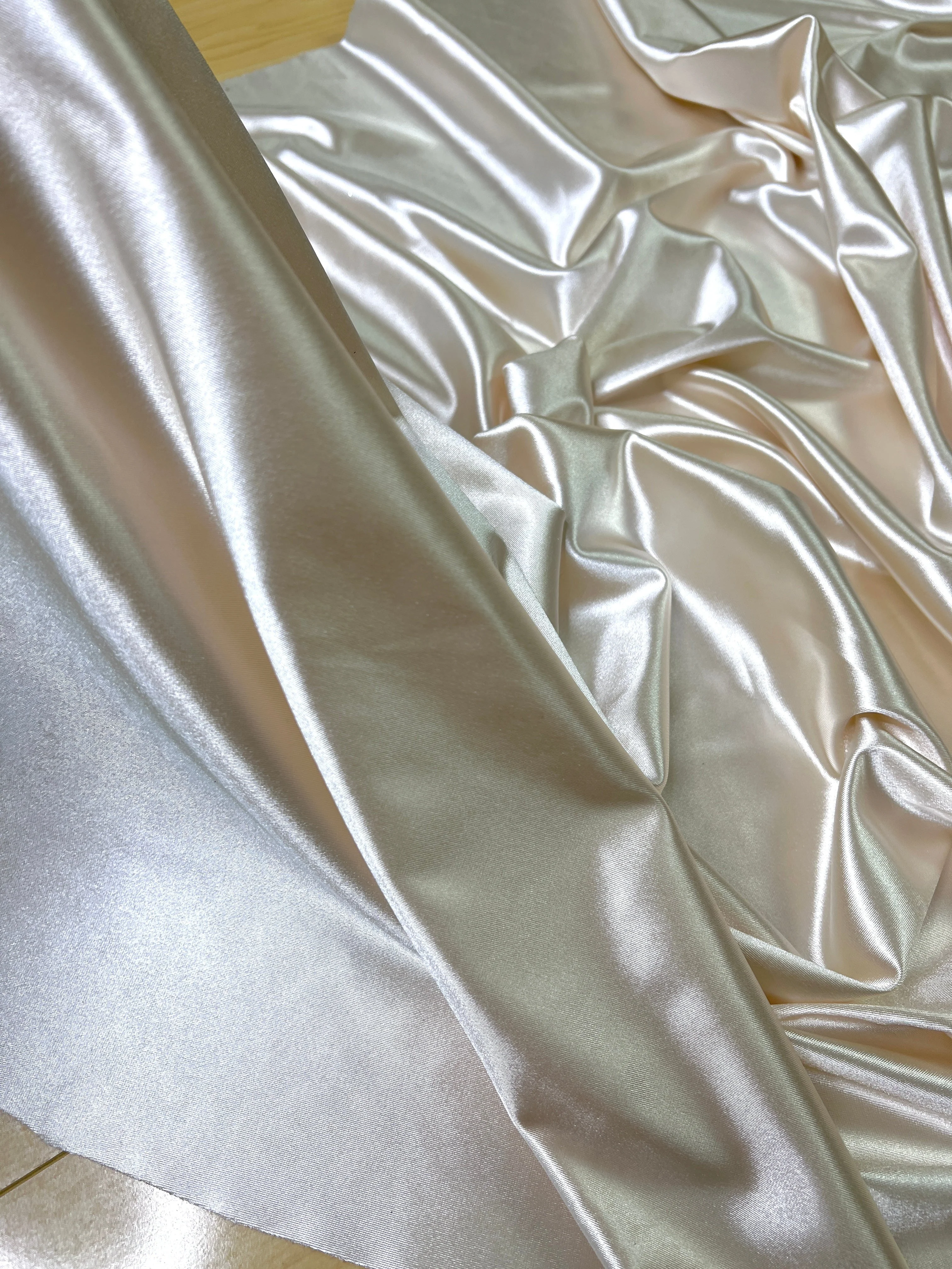 Ivory Shiny Nylon Spandex - Image 7