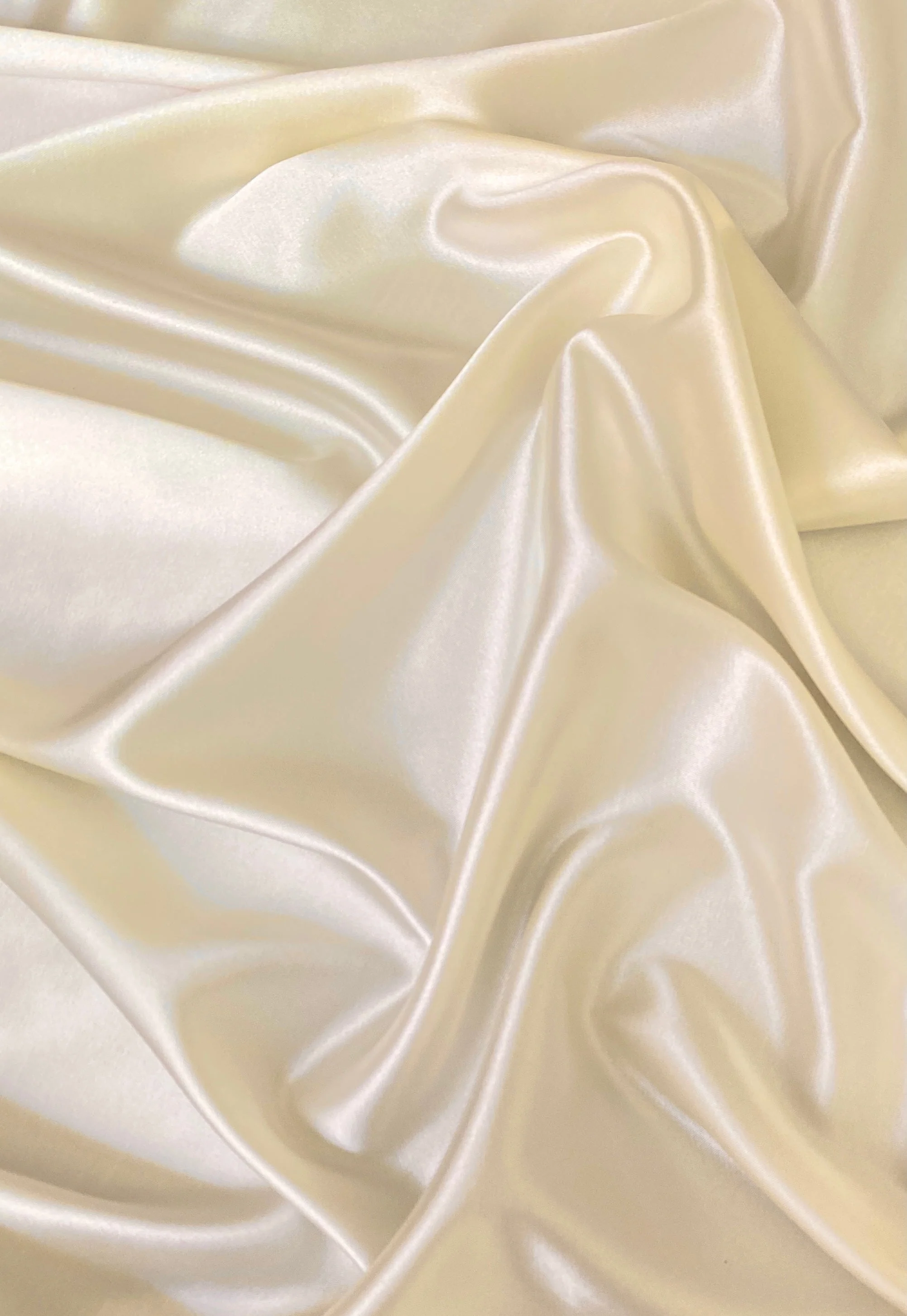 Ivory Silky Stretch Satin - Image 6