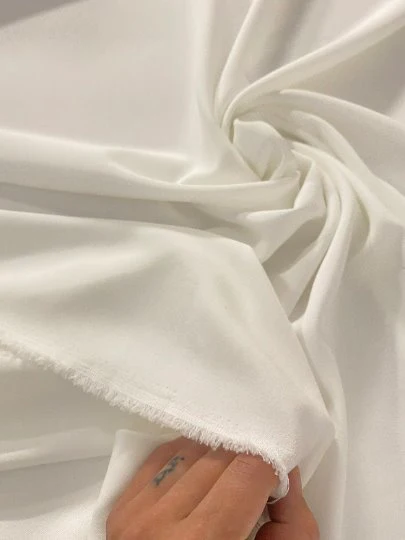 Ivory Stretch Crepe - Image 5