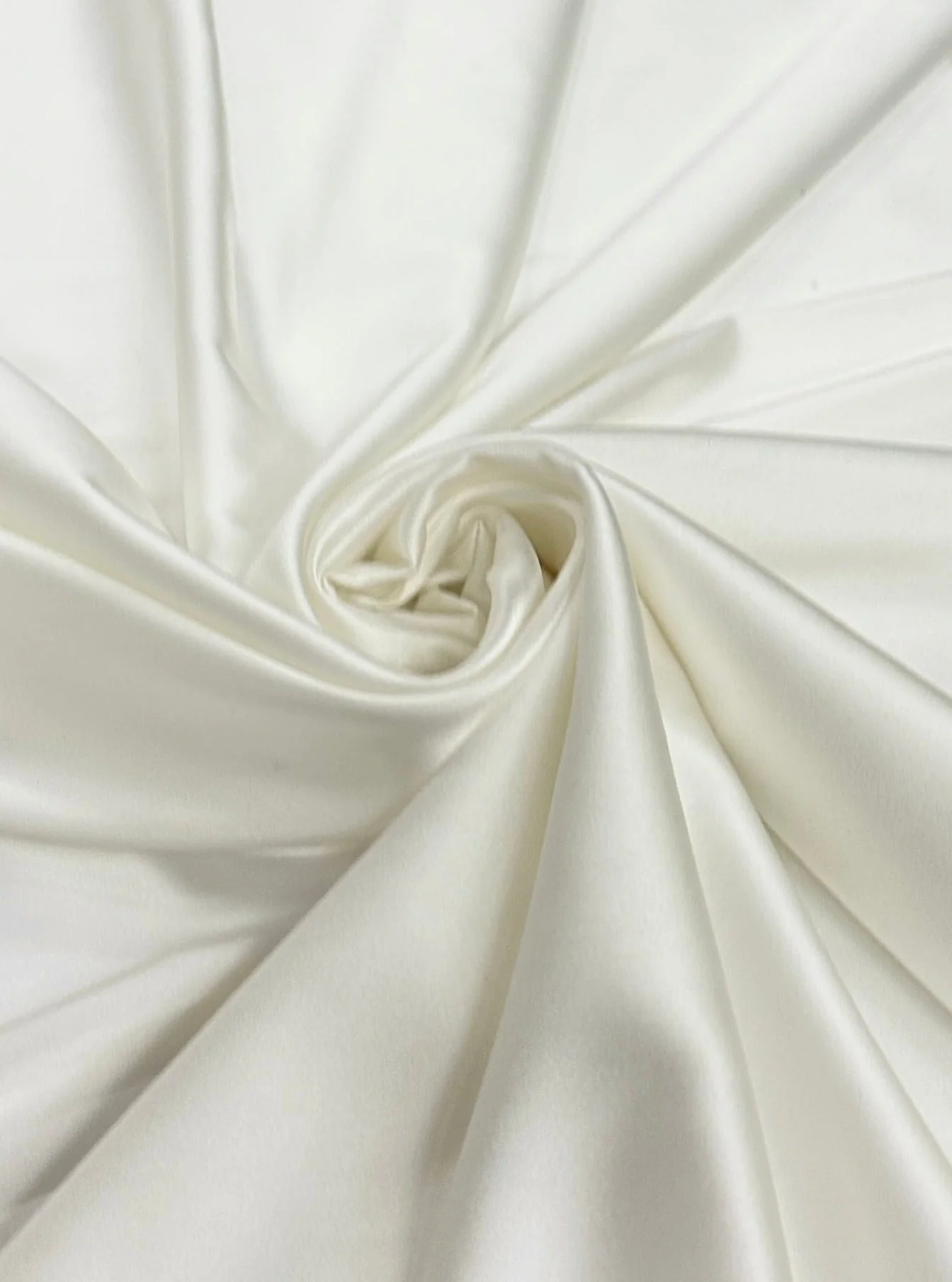 Ivory Stretch Crepe Back Satin - Image 3