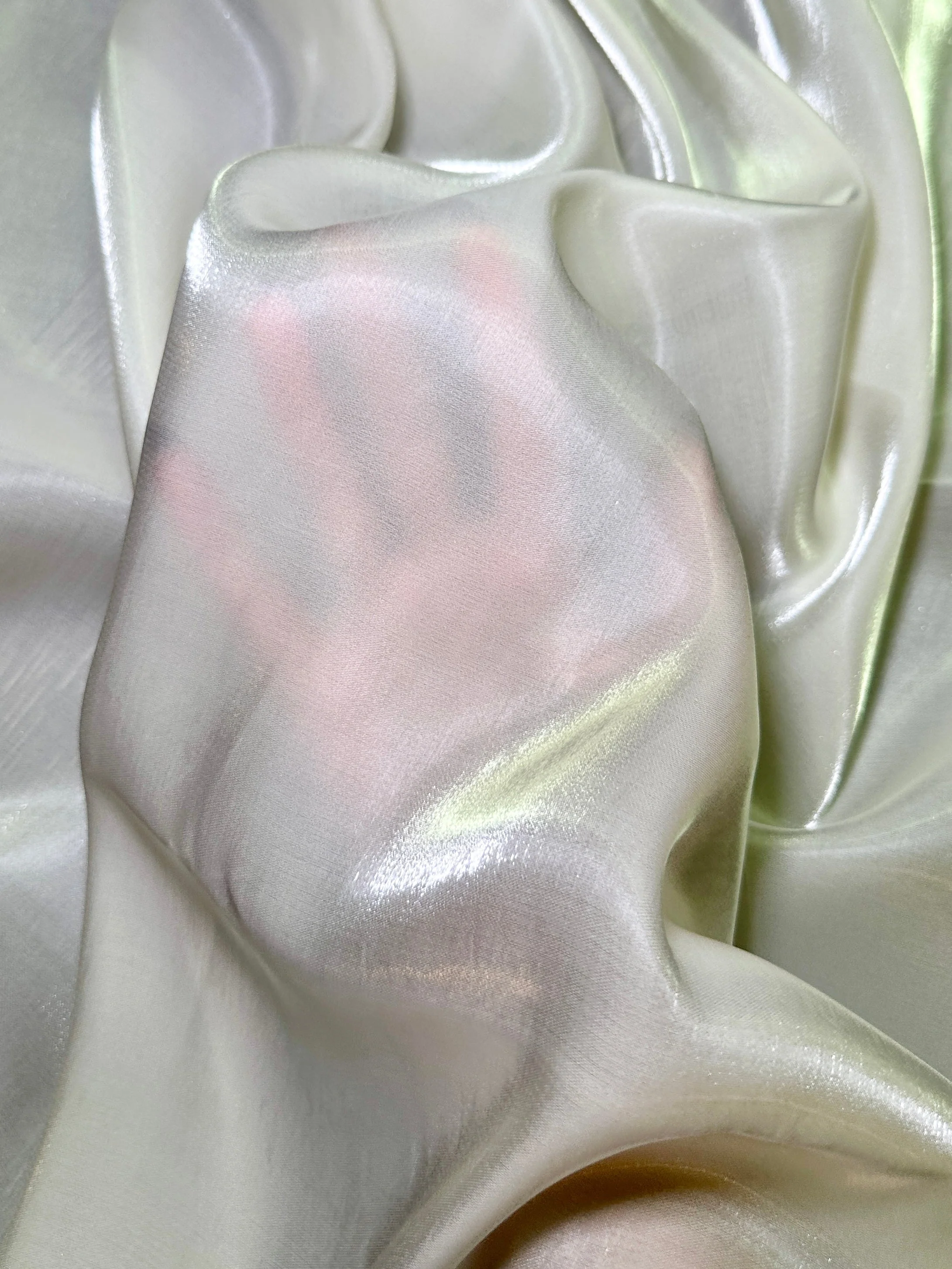 Ivory Water Liquid Shimmery Chiffon - Image 6