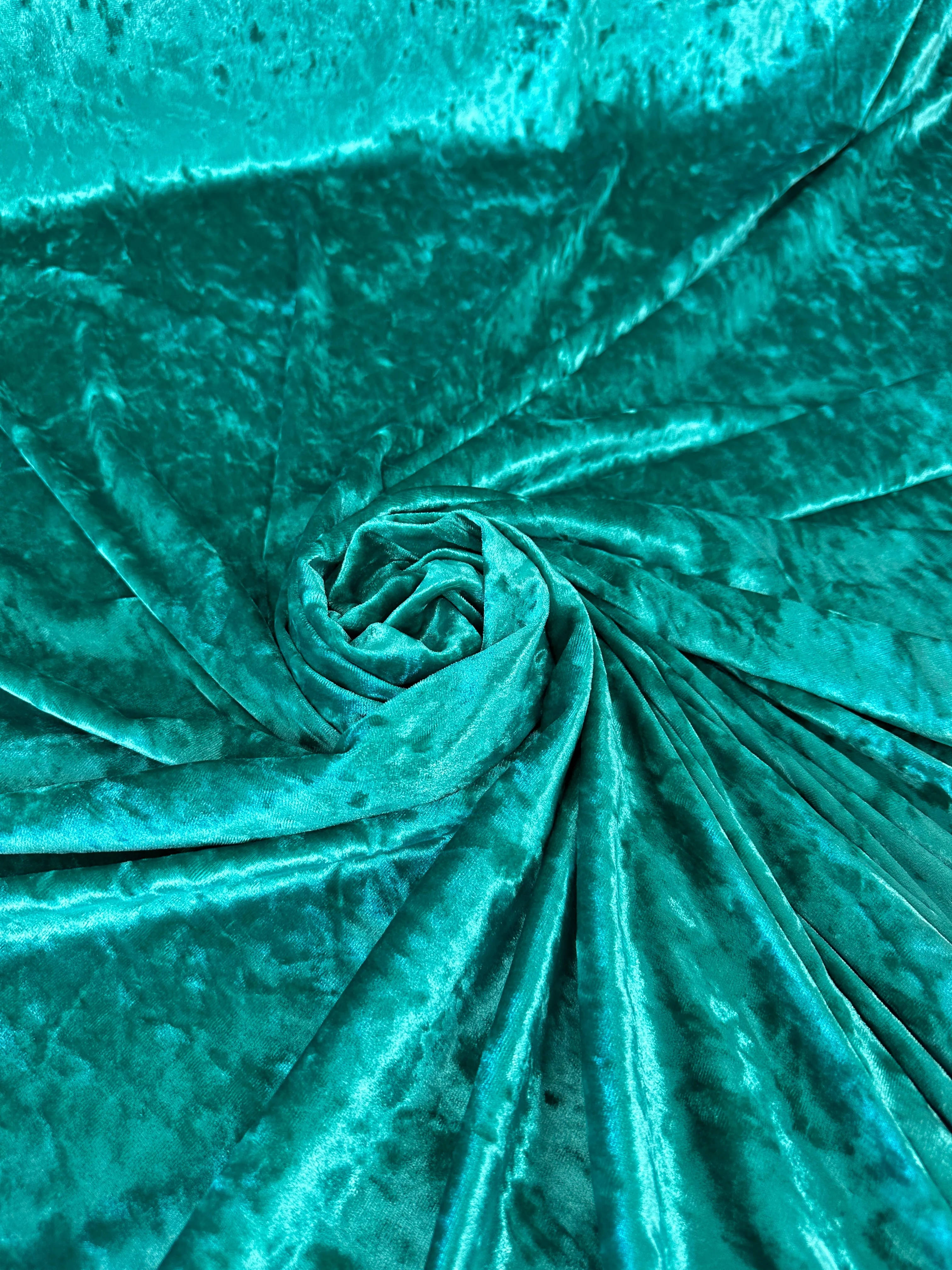 Jade Stretch Crushed Velvet - Image 4
