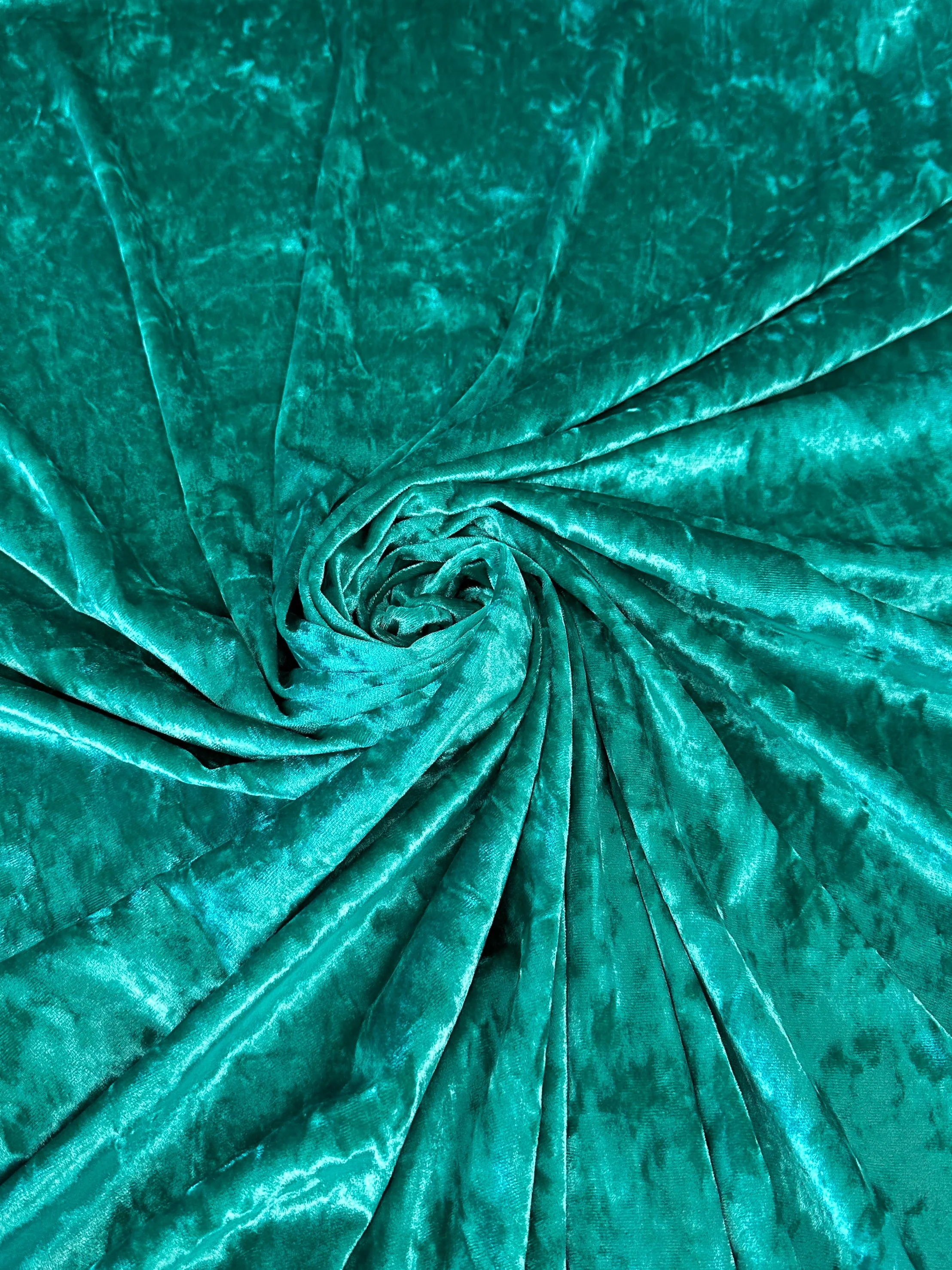 Jade Stretch Crushed Velvet - Image 5