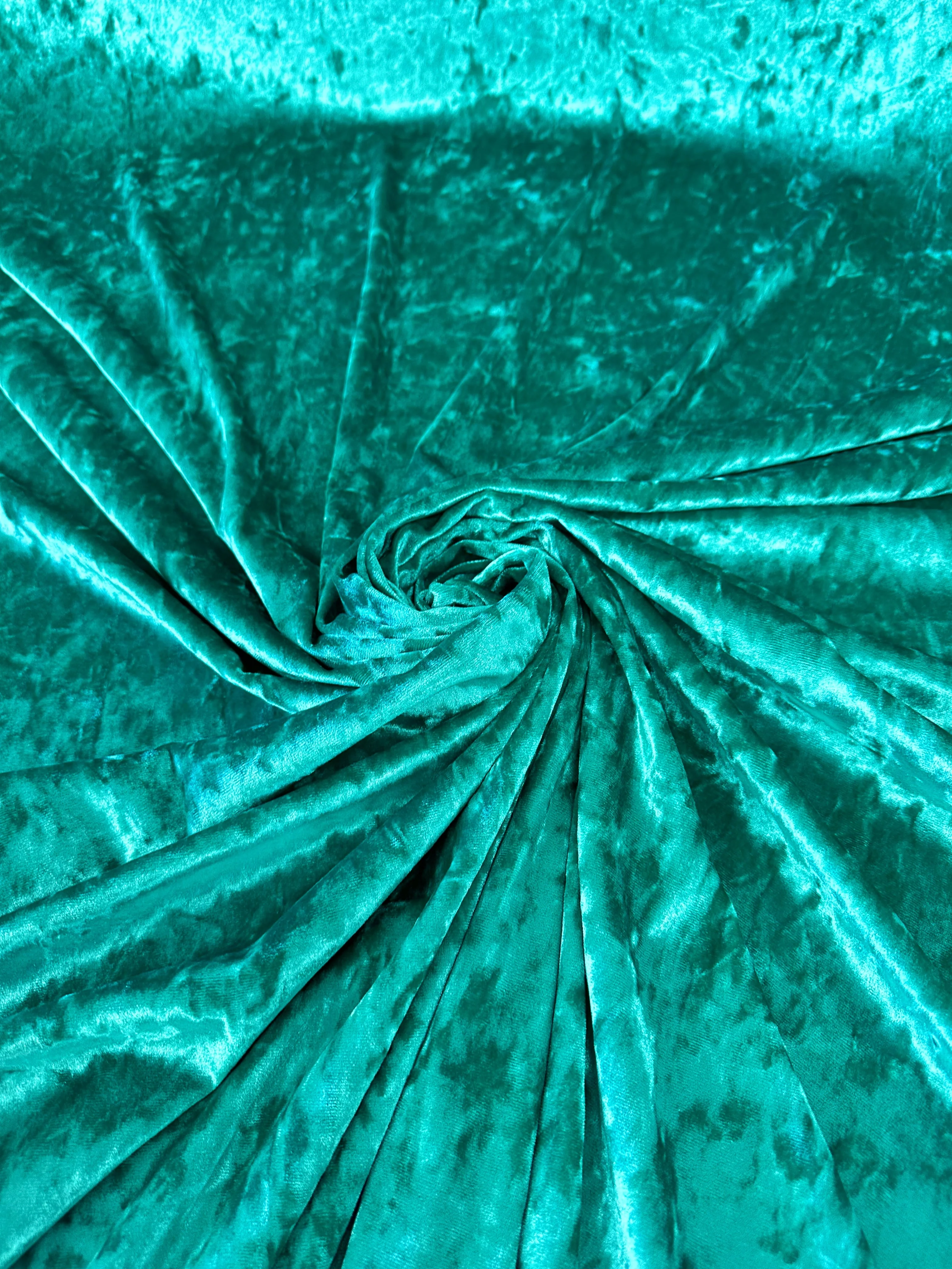 Jade Stretch Crushed Velvet - Image 7