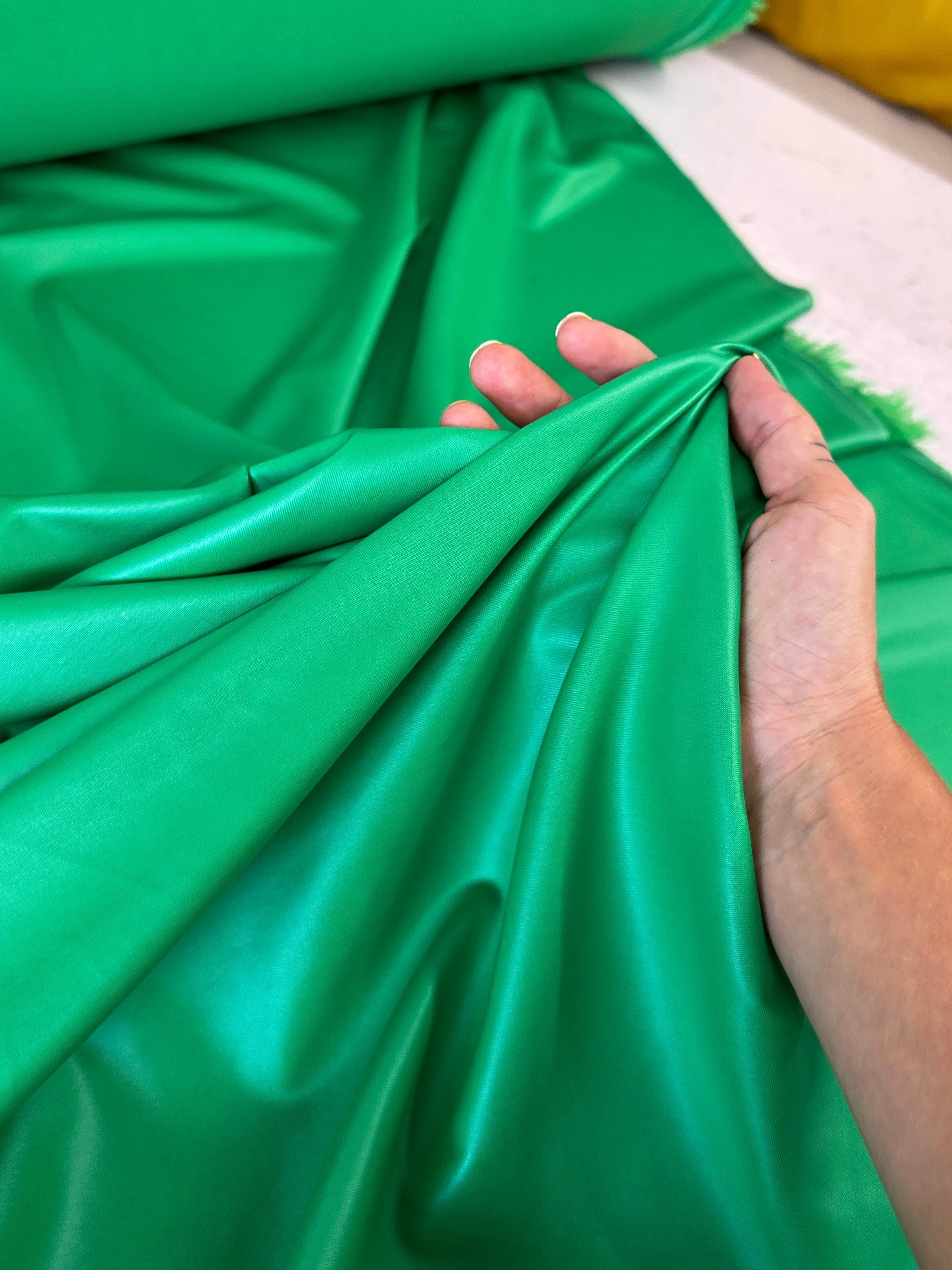 Kelly Green 4 Way Stretch Faux Leather - Image 2
