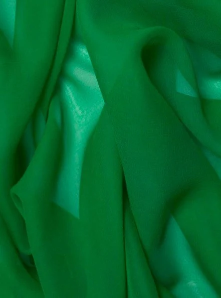 Kelly Green Chiffon - Image 2