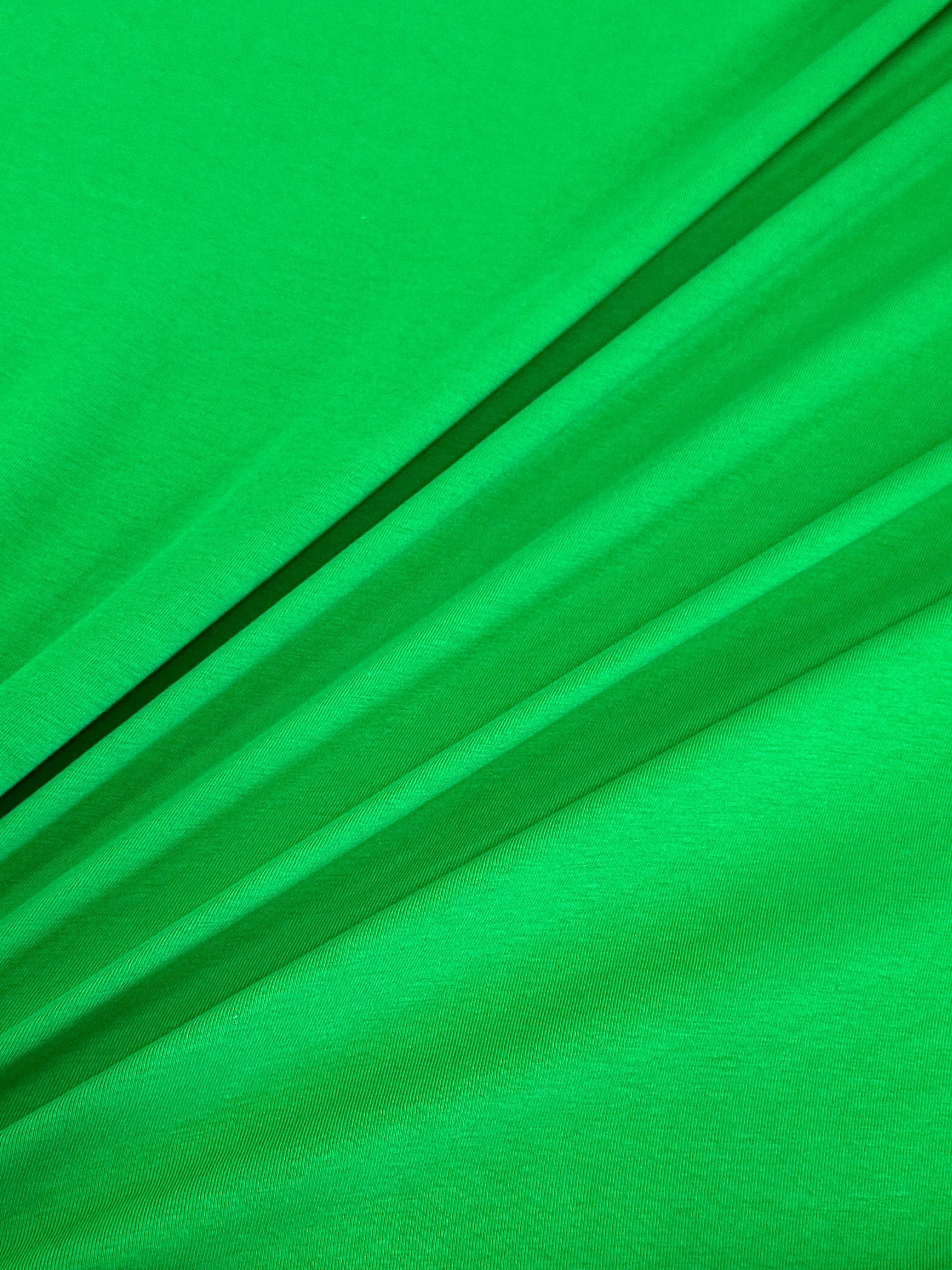 Kelly Green Cotton Jersey Knit - Image 5