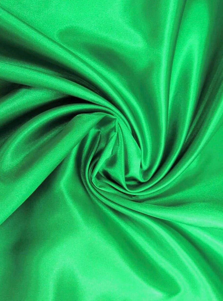 Kelly Green Duchesse Satin - Image 3