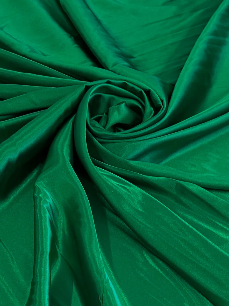 Kelly Green Luxury Silky Stretch Satin