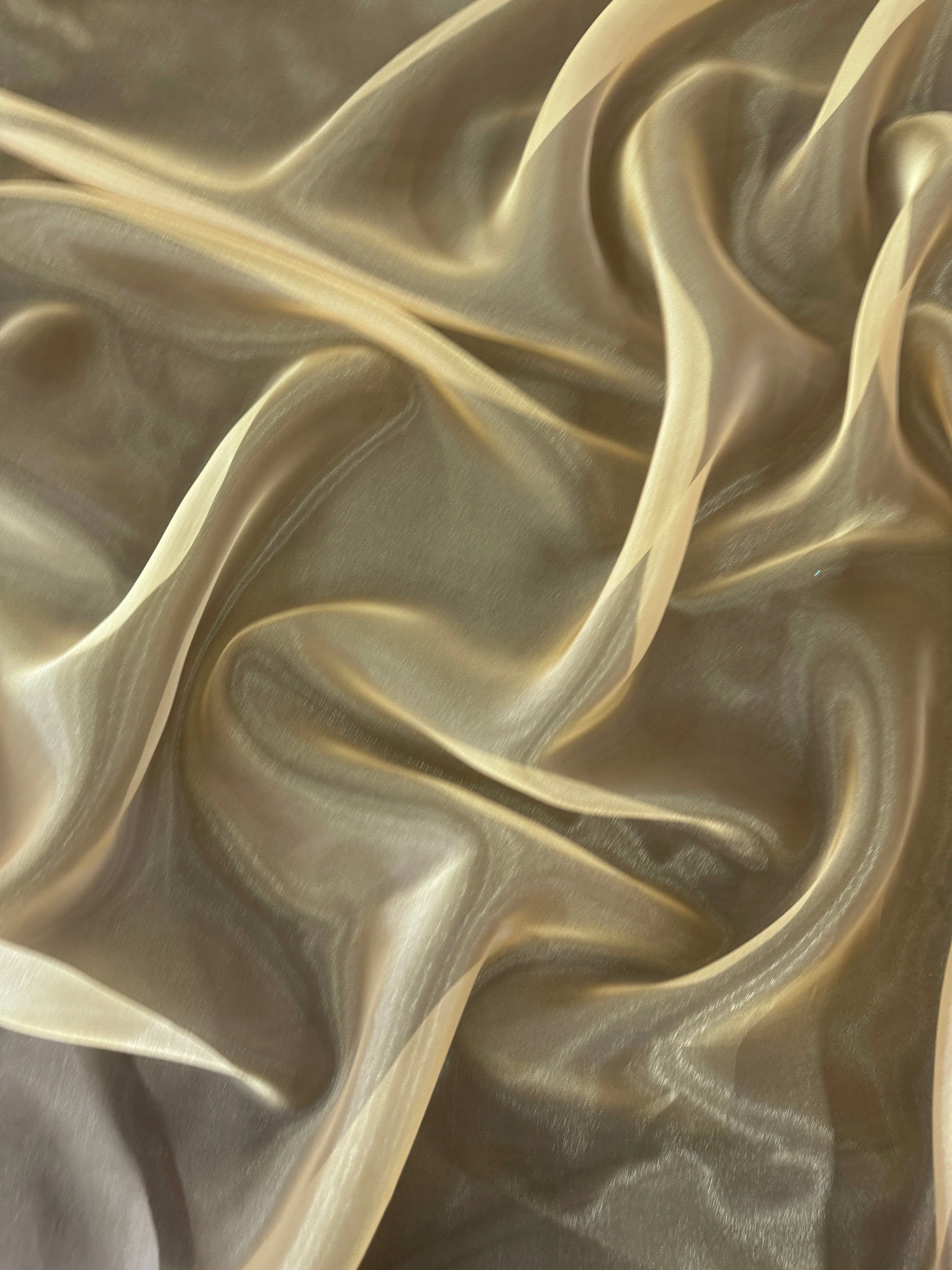 Khaki Crystal Organza - Image 4