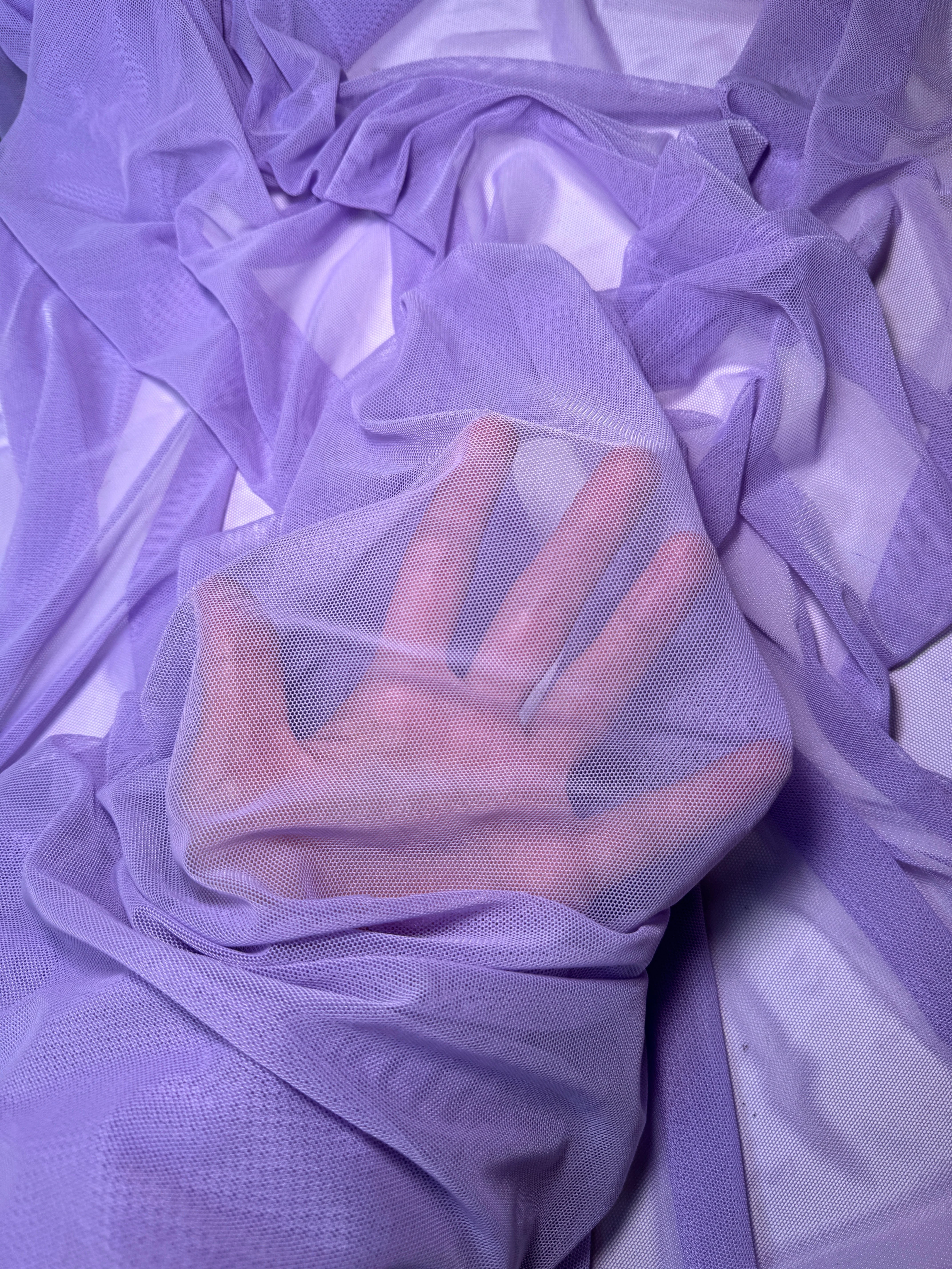 Lavender 4 Way Stretch Power Mesh - Image 9