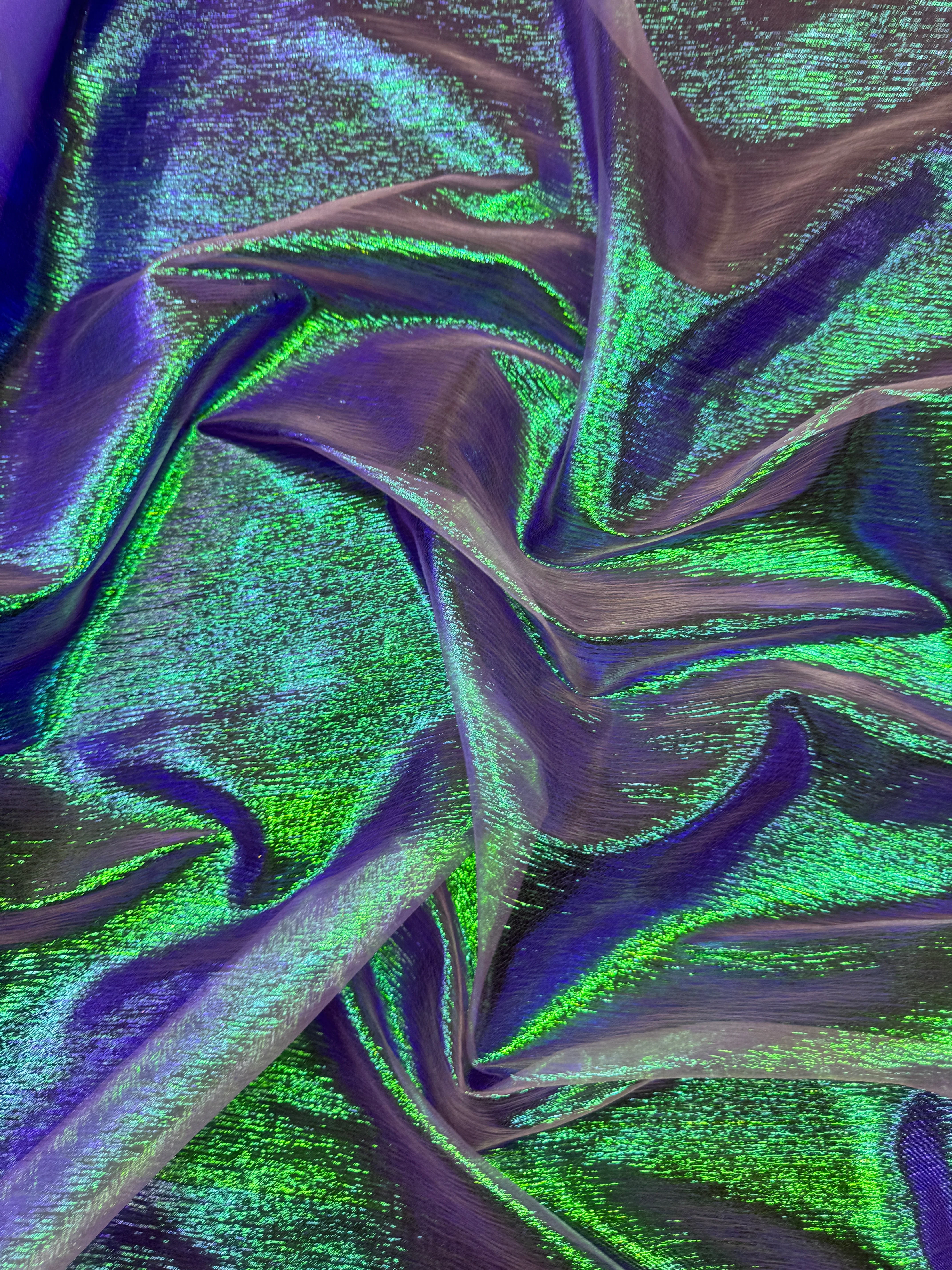 Lavender Iridescent Crushed Organza - Image 7