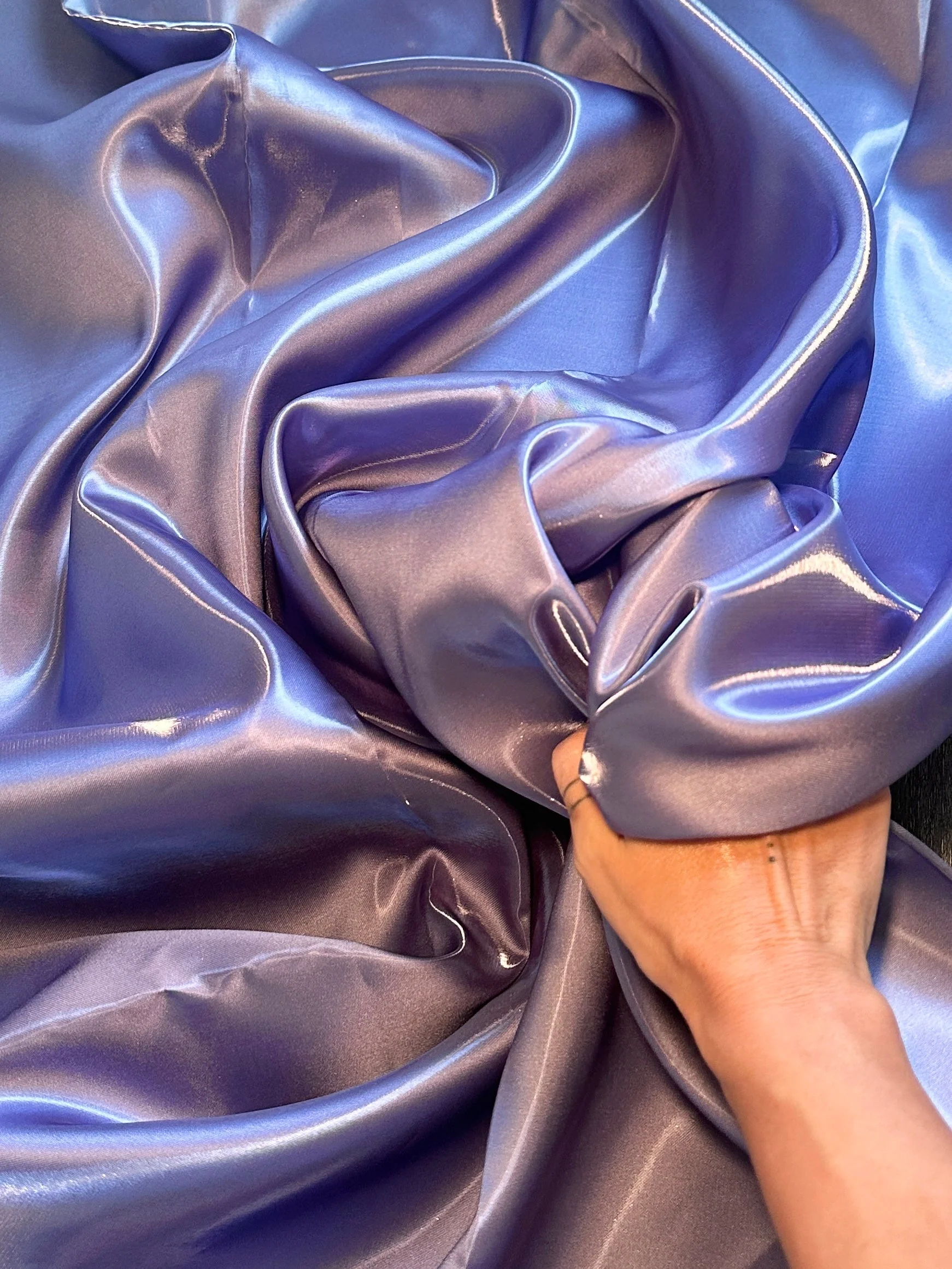Lavender Liquid Bridal Satin - Image 4