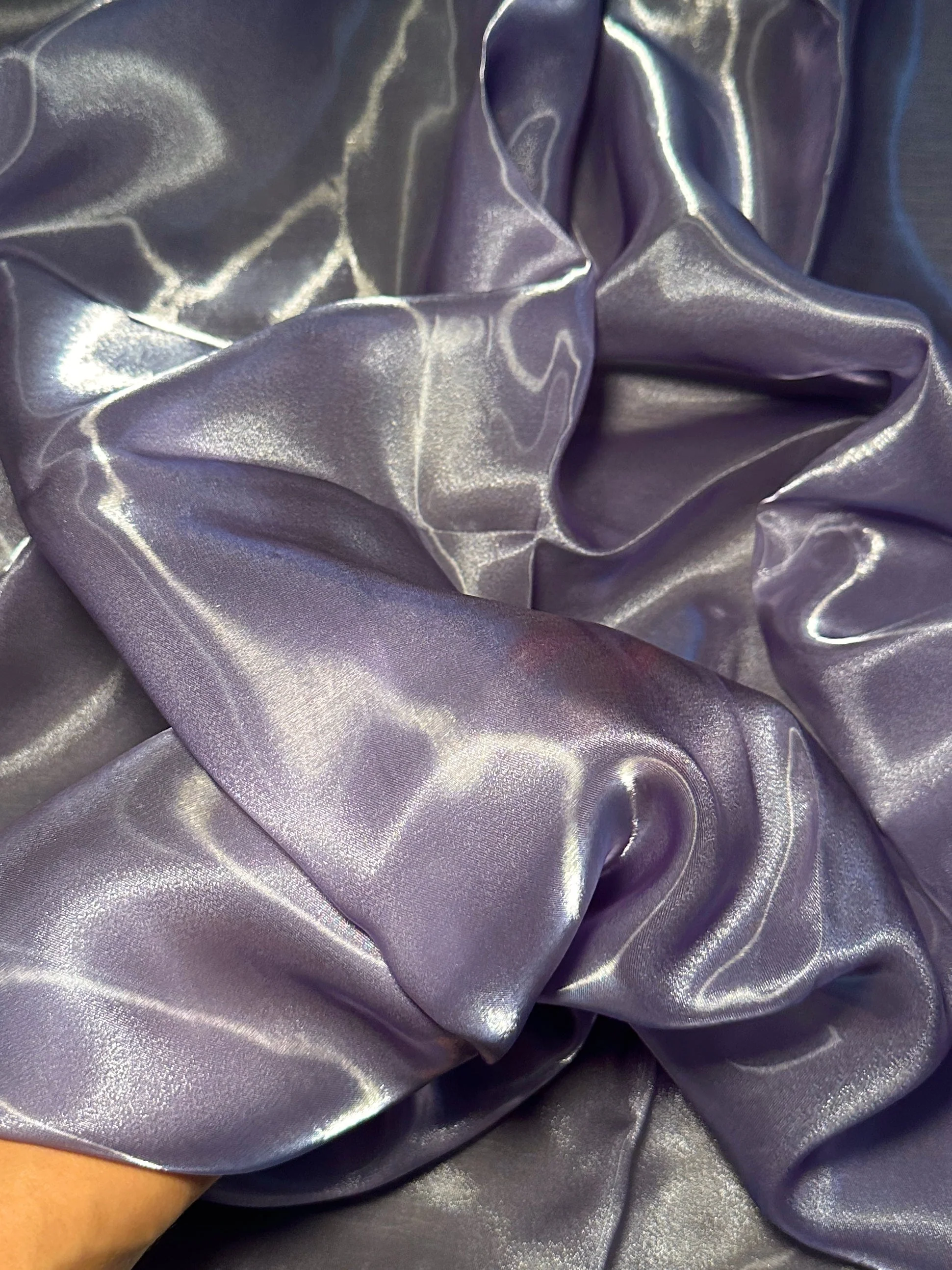 Lavender Liquid Shimmery Organza - Image 4