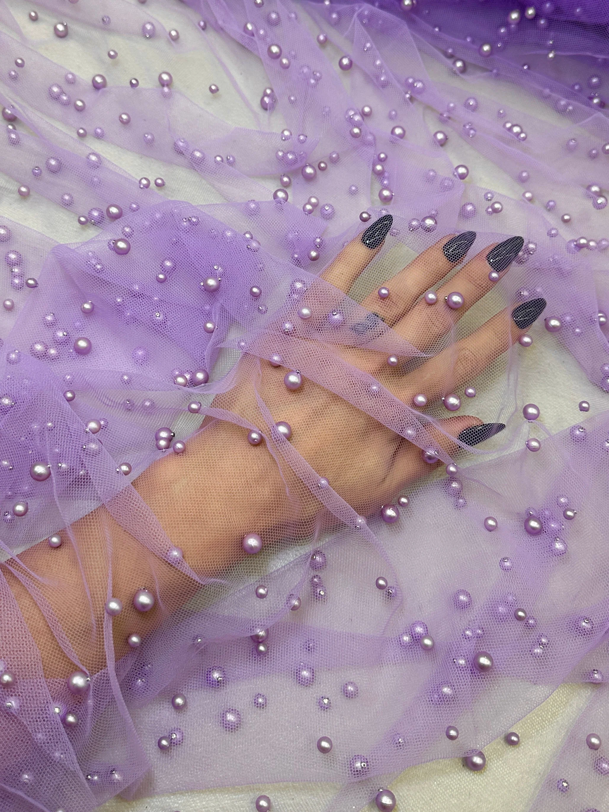 Lavender Pearl Tulle