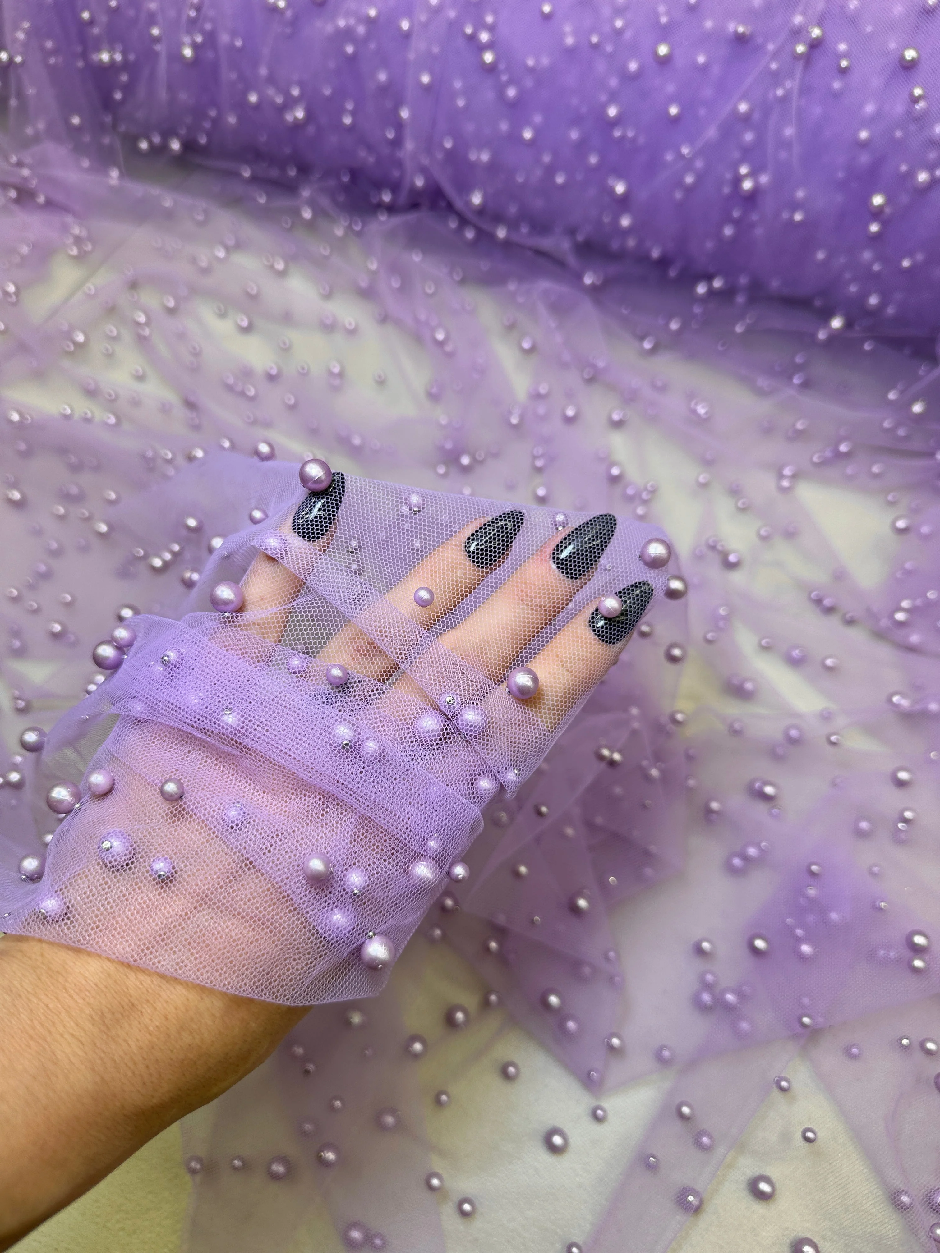 Lavender Pearl Tulle - Image 10