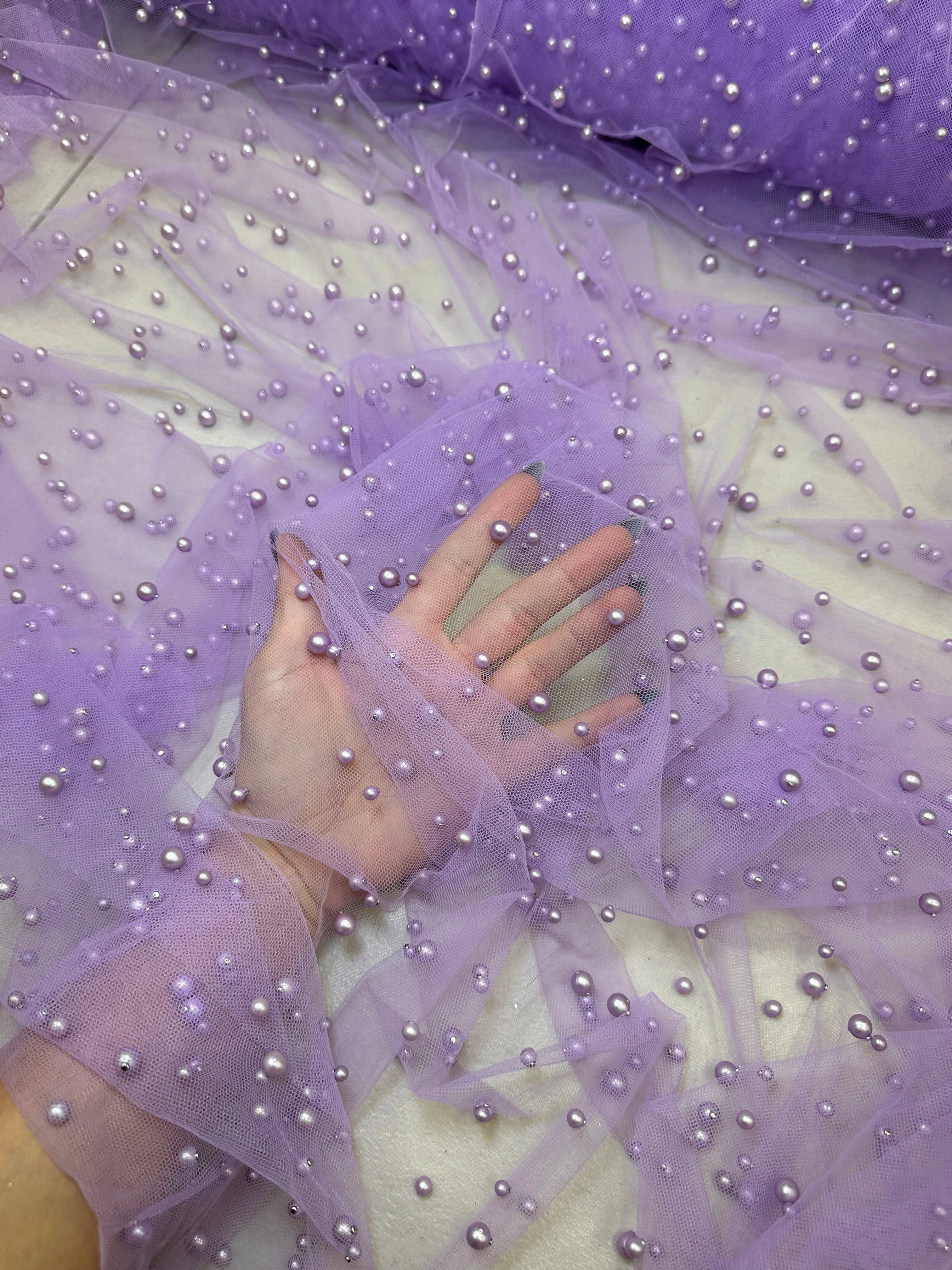 Lavender Pearl Tulle - Image 2