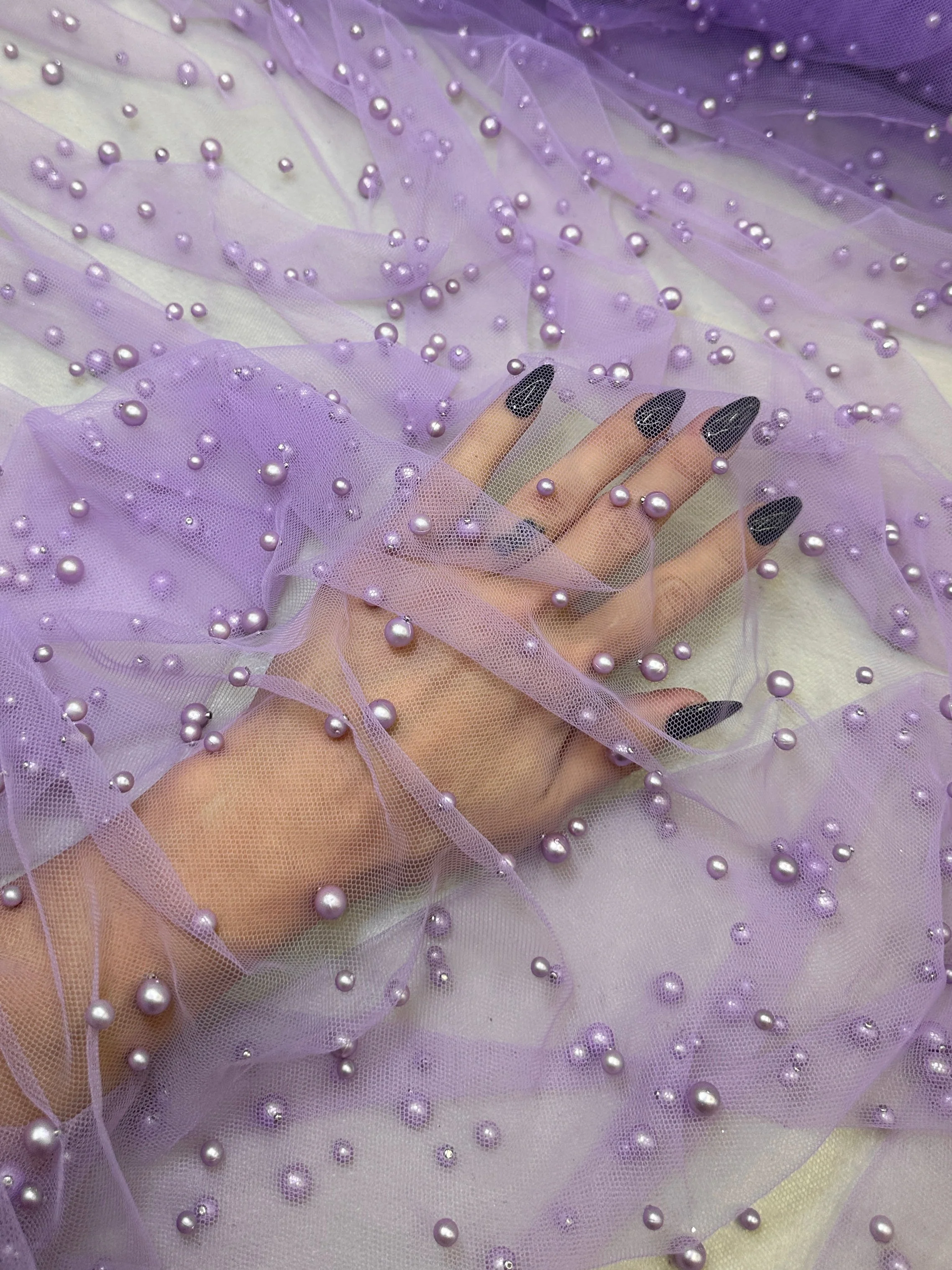 Lavender Pearl Tulle - Image 4
