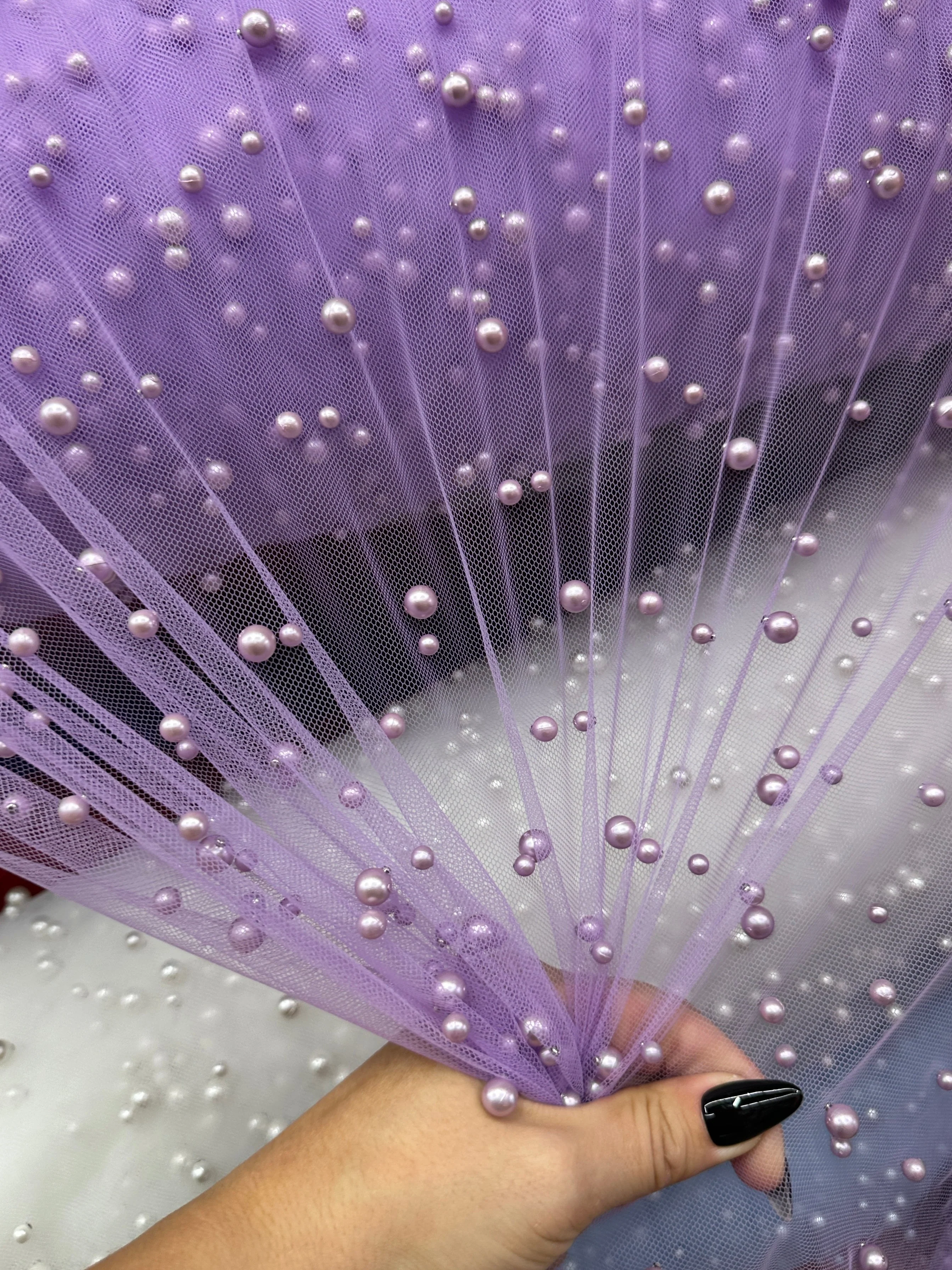 Lavender Pearl Tulle - Image 5