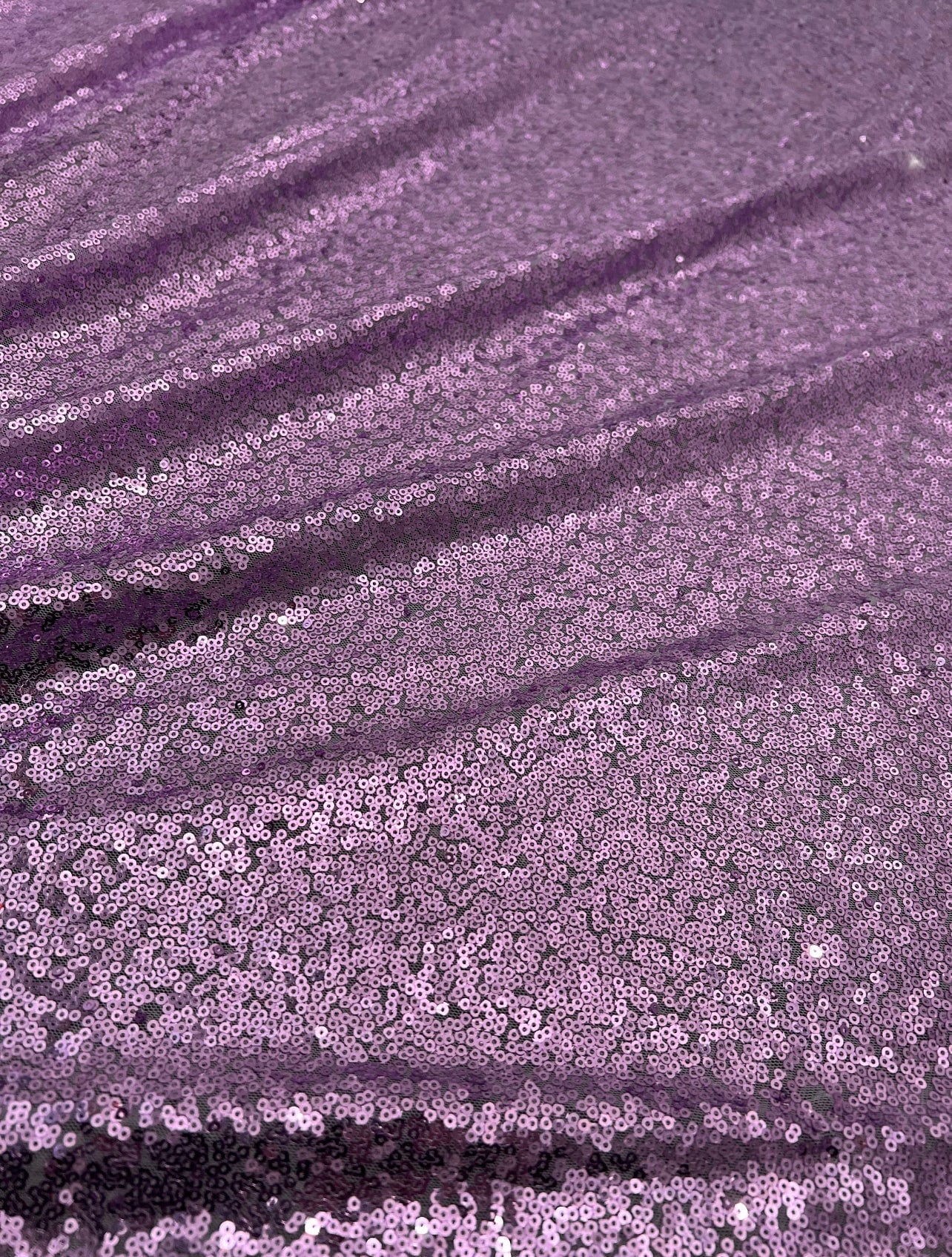 Lilac Stretch Sequin on Mesh - Image 4