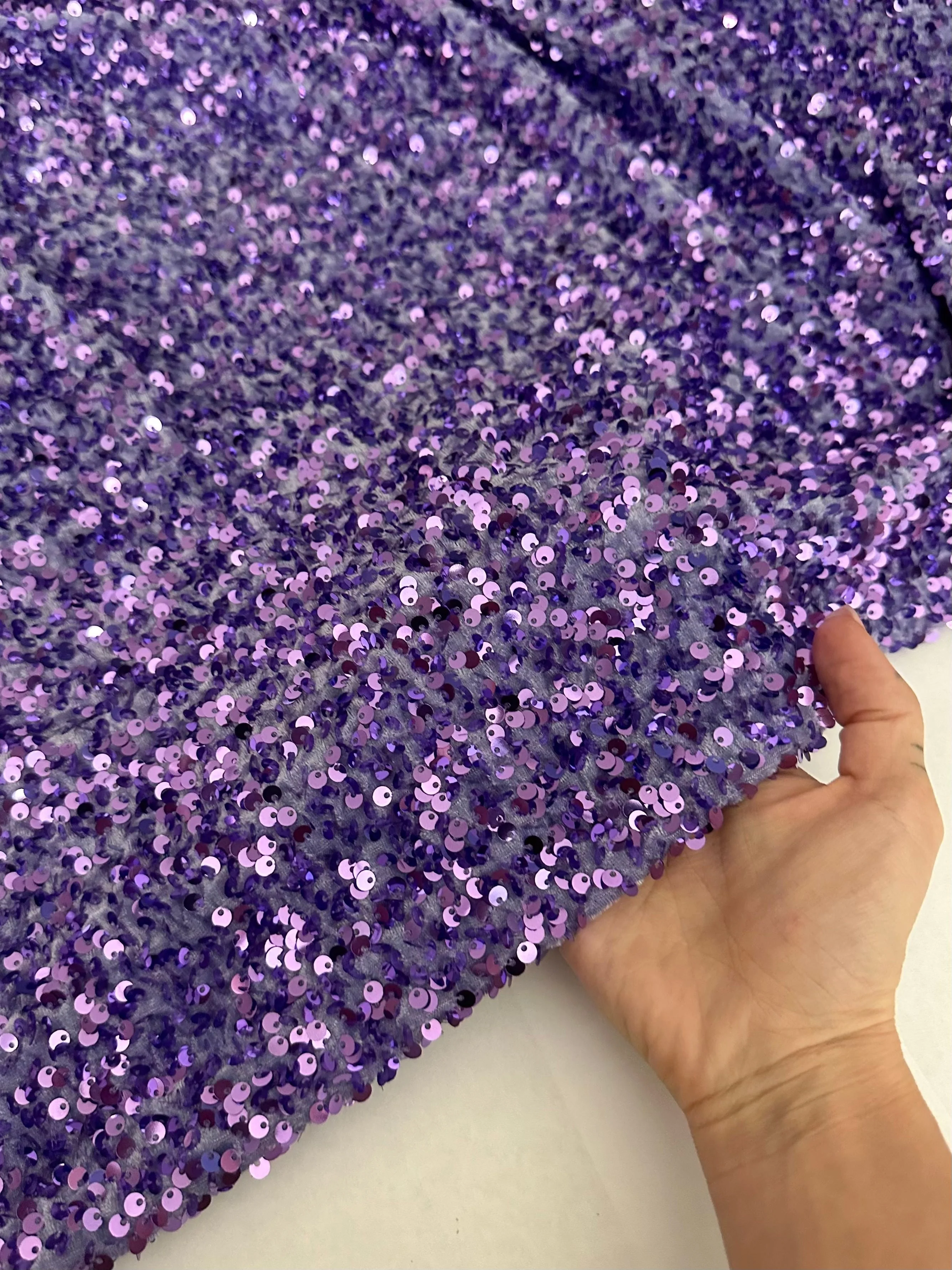 Lavender Sequin on Velvet - Image 4