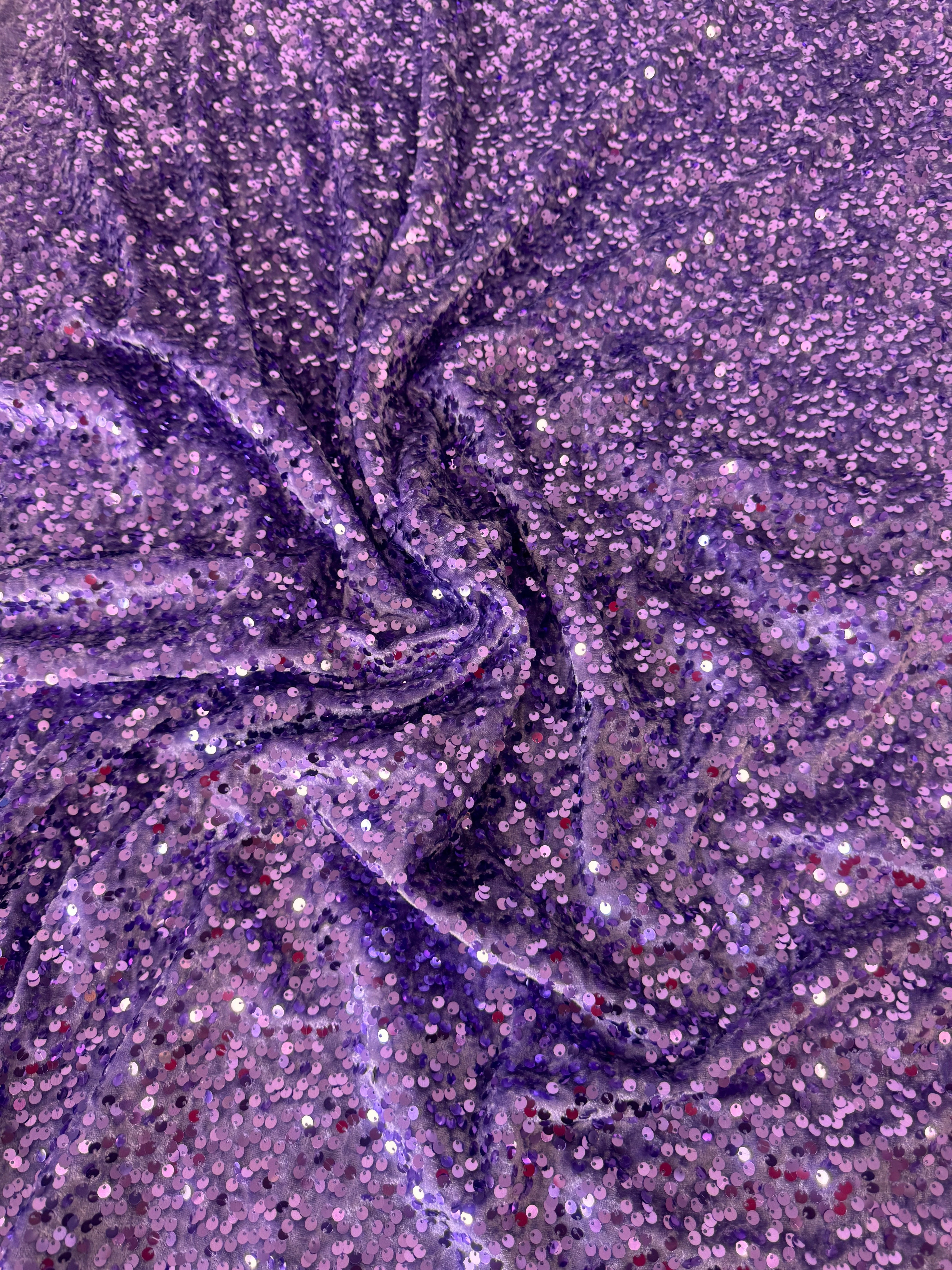 Lavender Sequins Velvet - Image 3